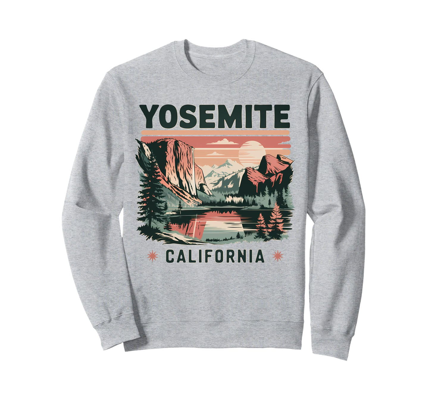 Yosemite Falls California National Sweatshirt - Aesthetic Graphic Unisex - T-Shirt, Sweatshirt, Hoodie