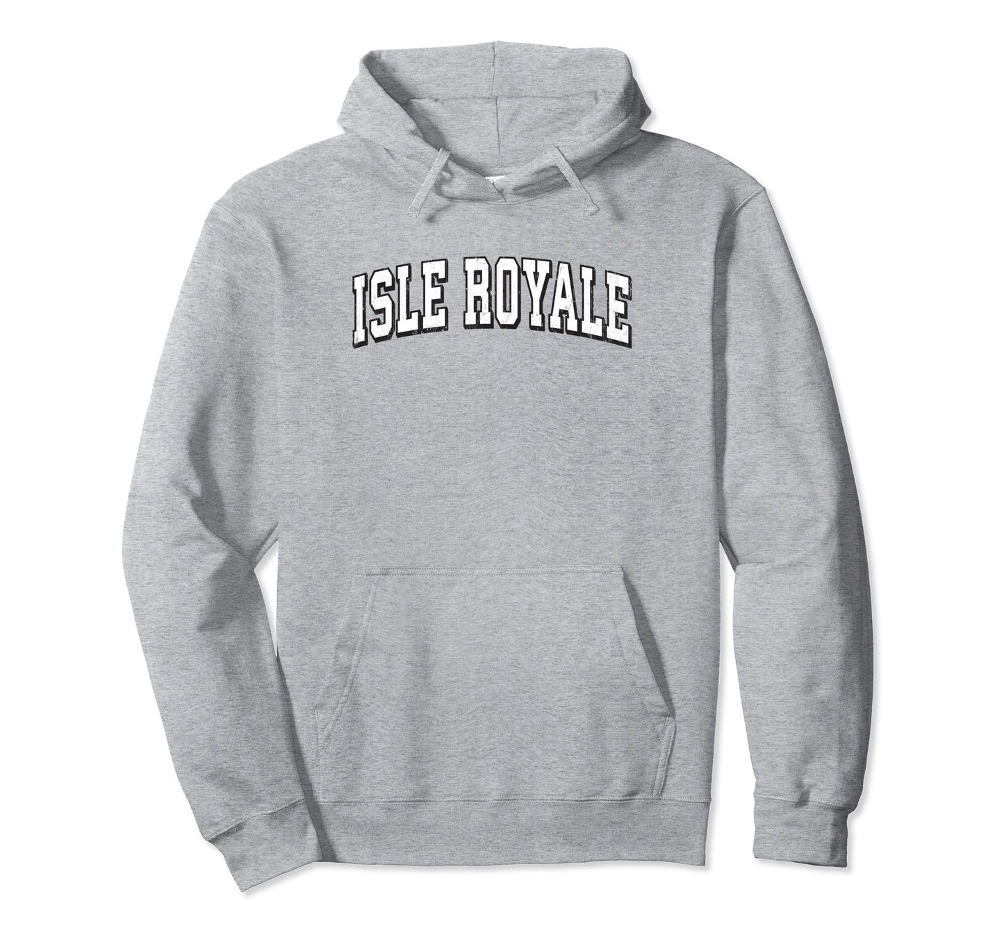Isle Royale National Park Athletic Hoodie - Minimalist Print for Adults - T-Shirt, Sweatshirt, Hoodie