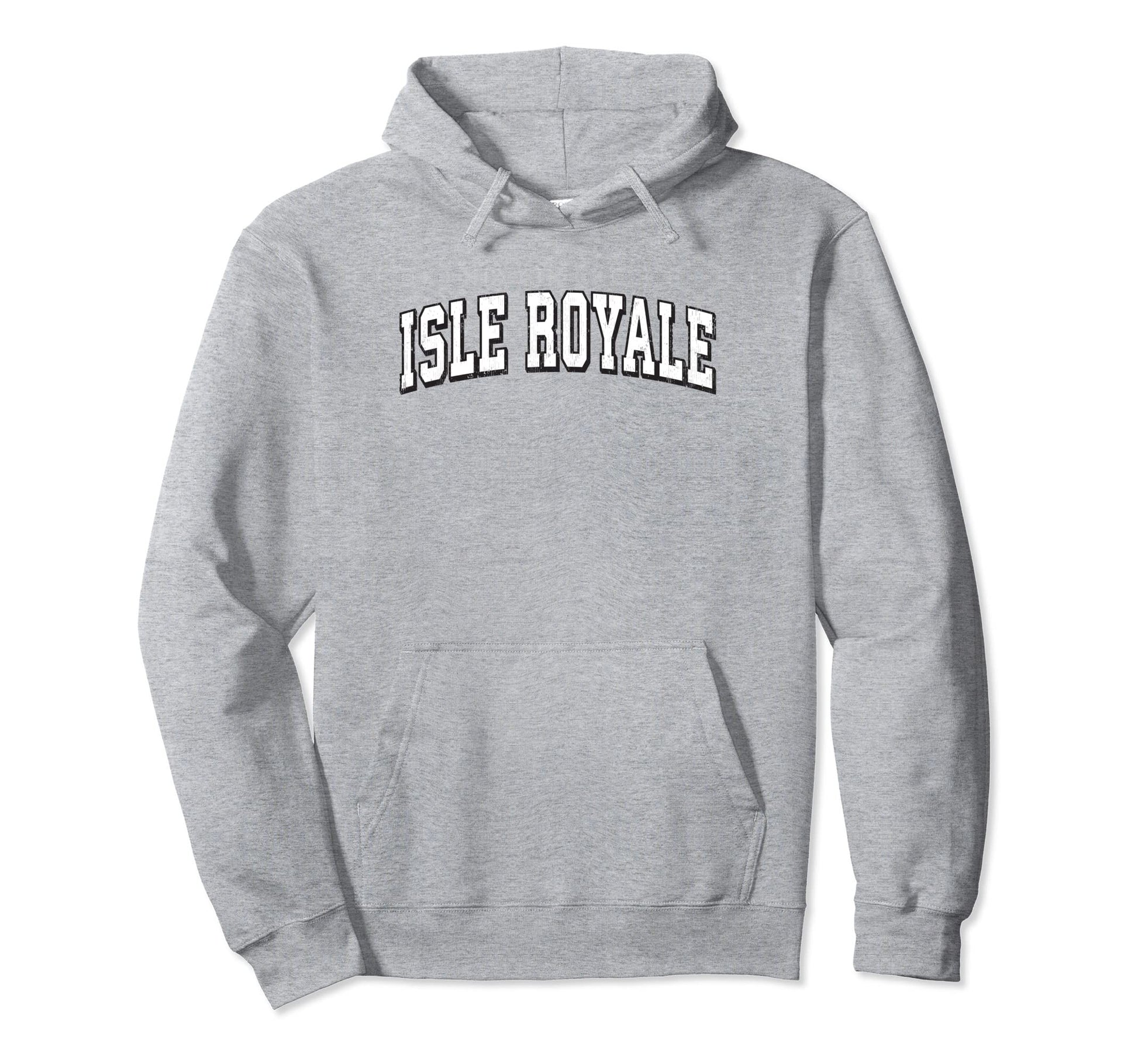 Isle Royale National Park Athletic Hoodie - Minimalist Print for Adults - T-Shirt, Sweatshirt, Hoodie