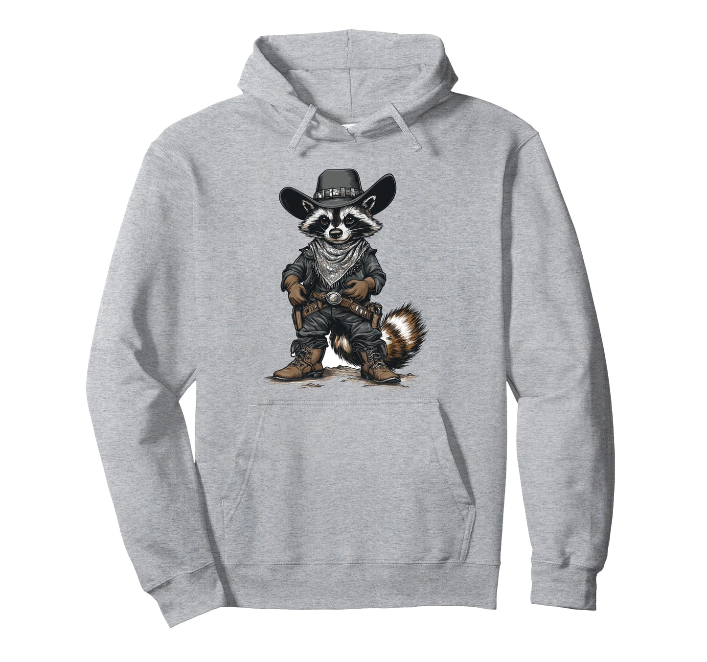 Rootin Tootin Raccoon Cowboy Cowgirl Hoodie - Streetwear Style Unisex - T-Shirt, Sweatshirt, Hoodie