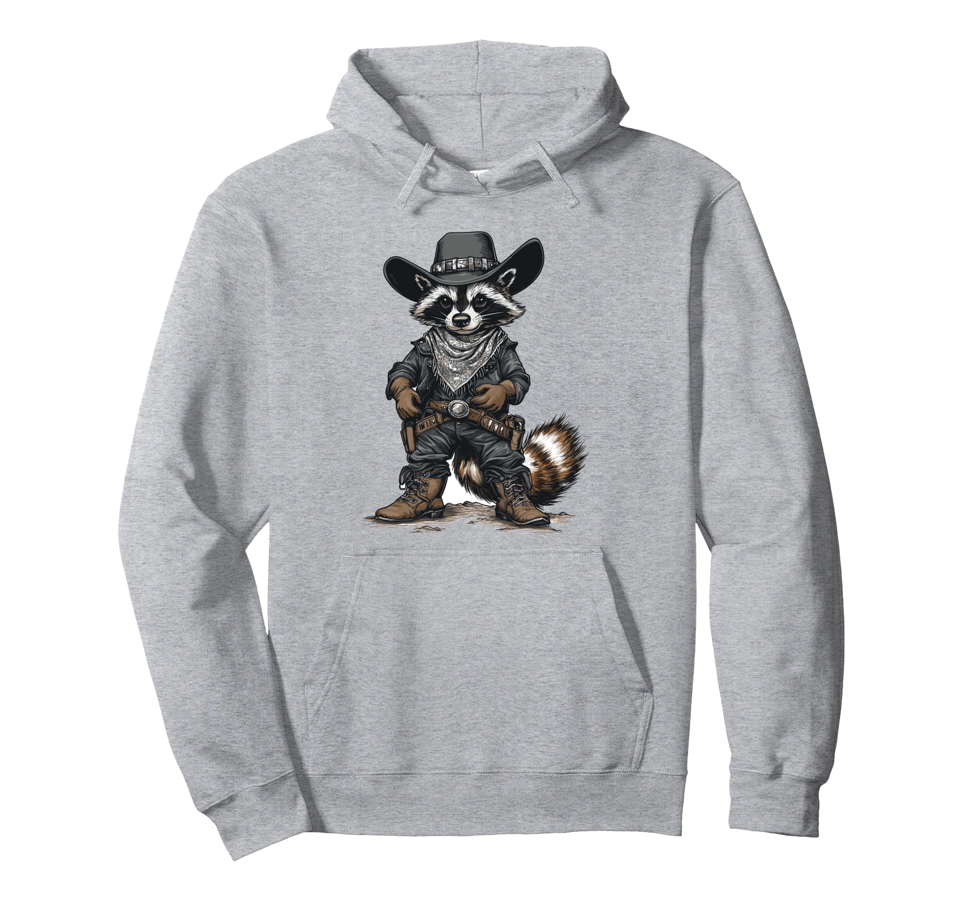 Rootin Tootin Raccoon Cowboy Cowgirl Hoodie - Streetwear Style Unisex - T-Shirt, Sweatshirt, Hoodie