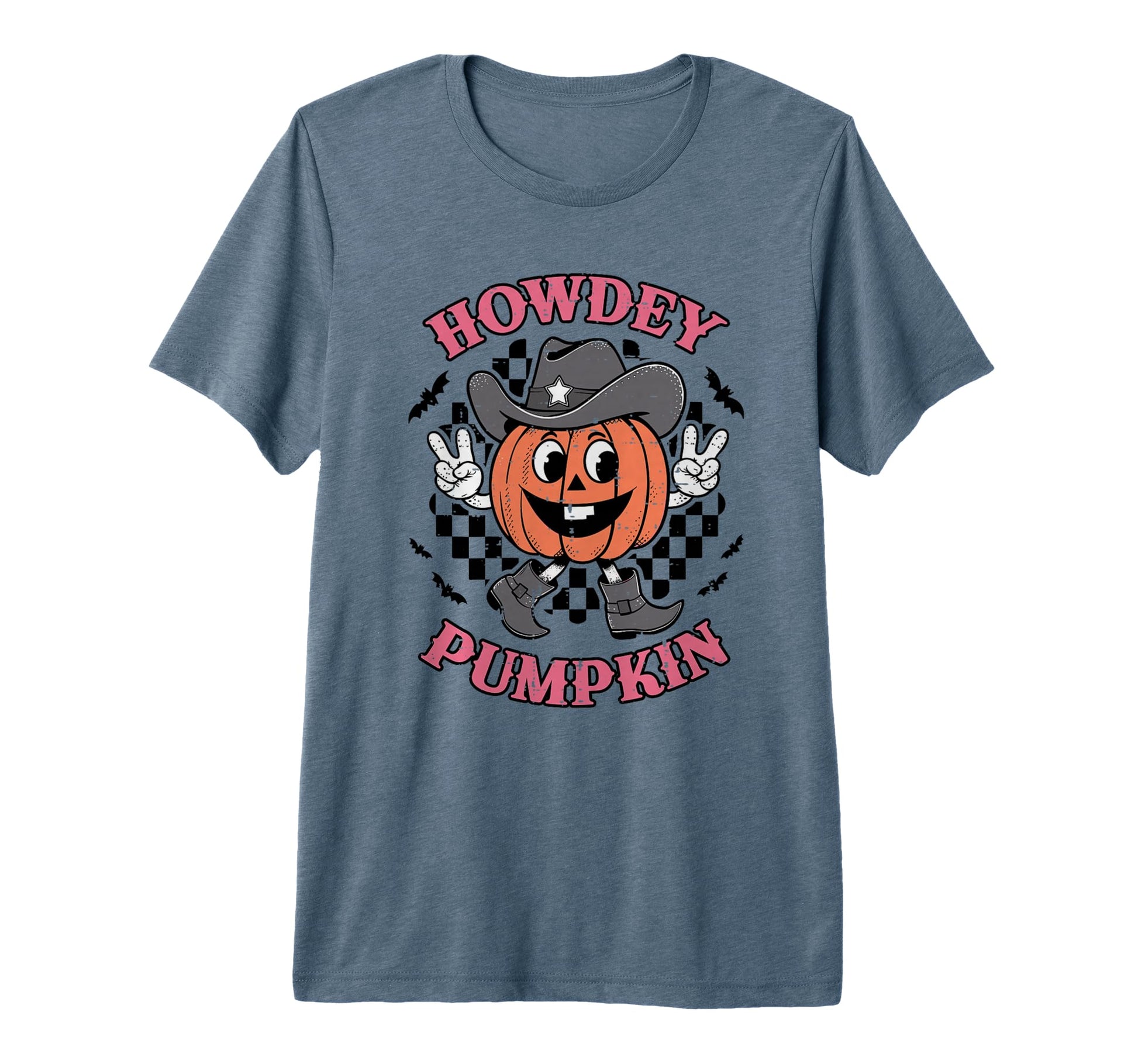 Howdy Pumpkin Autumn Western T-Shirt - Novelty Apparel for Adults - T-Shirt, Sweatshirt, Hoodie