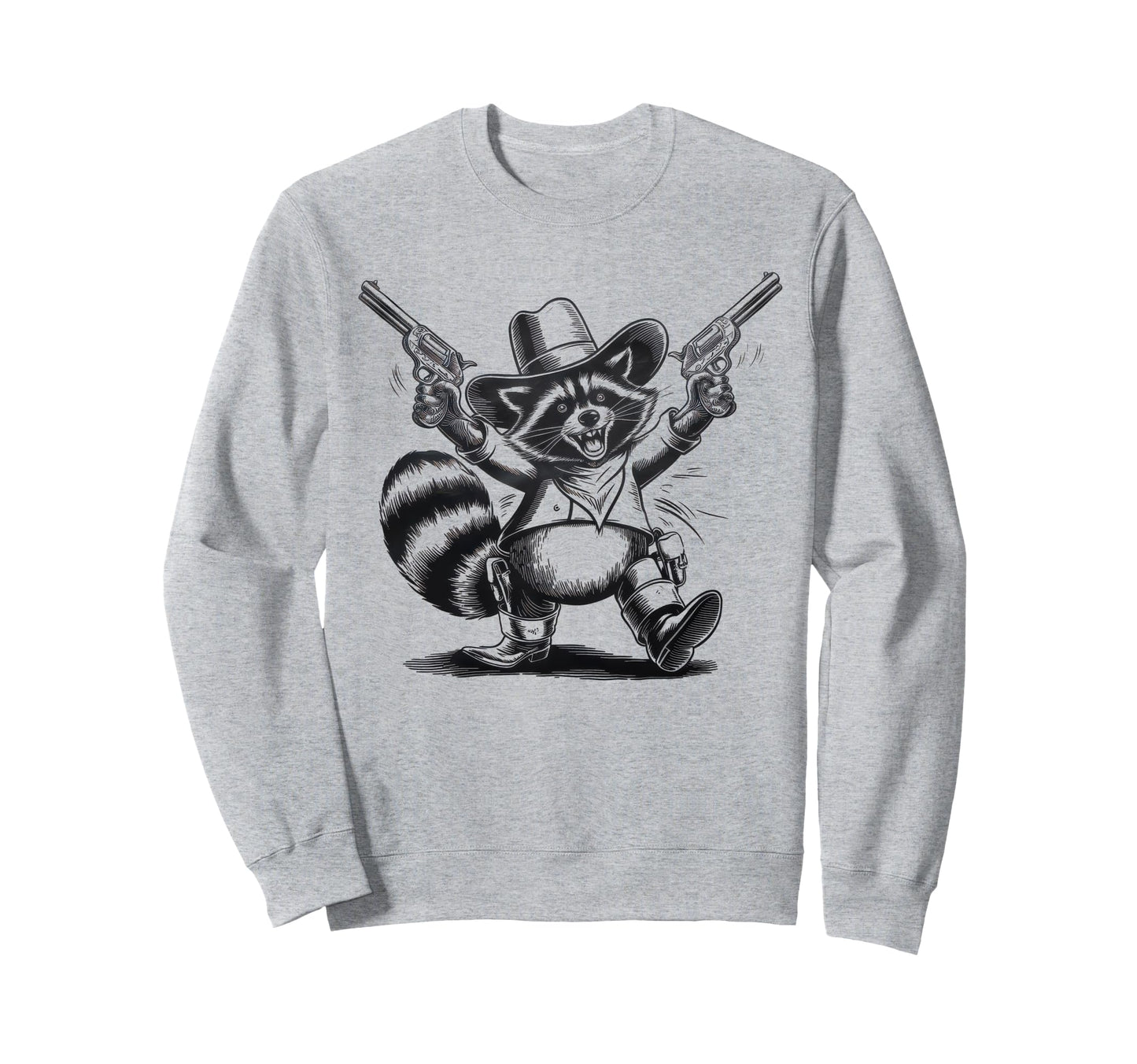 Raccoon 90S Country Music Western Sweatshirt - Aesthetic Graphic Unisex - T-Shirt, Sweatshirt, Hoodie