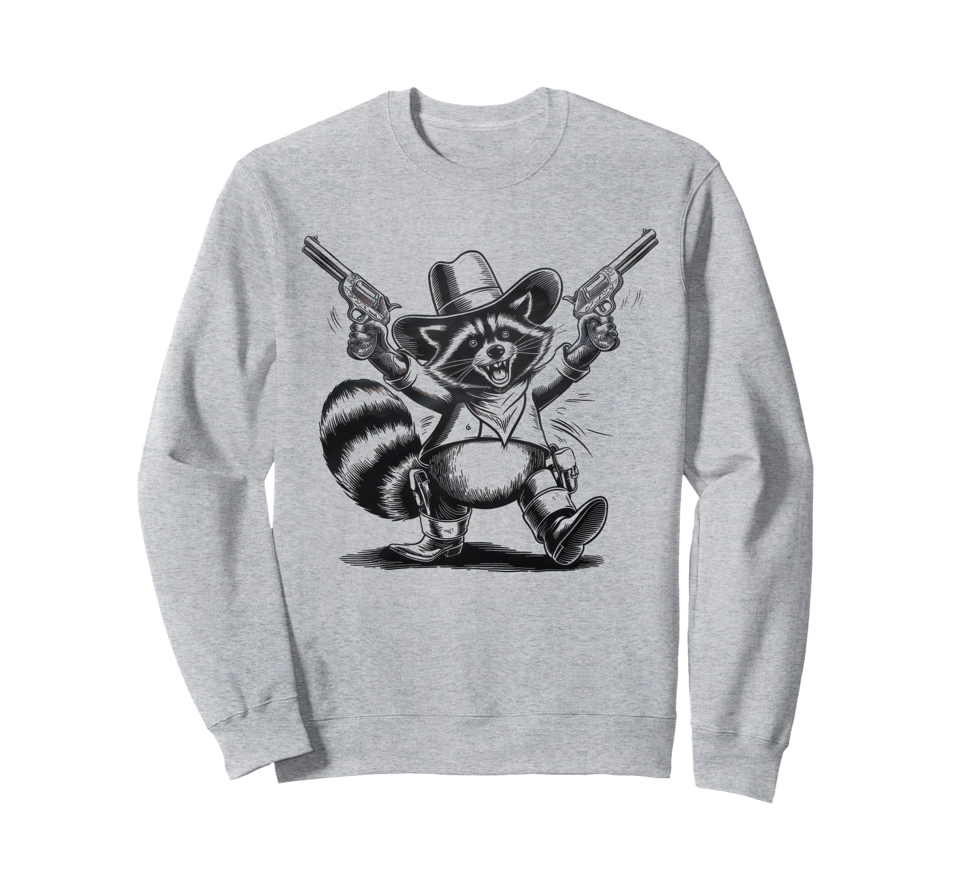 Raccoon 90S Country Music Western Sweatshirt - Aesthetic Graphic Unisex - T-Shirt, Sweatshirt, Hoodie
