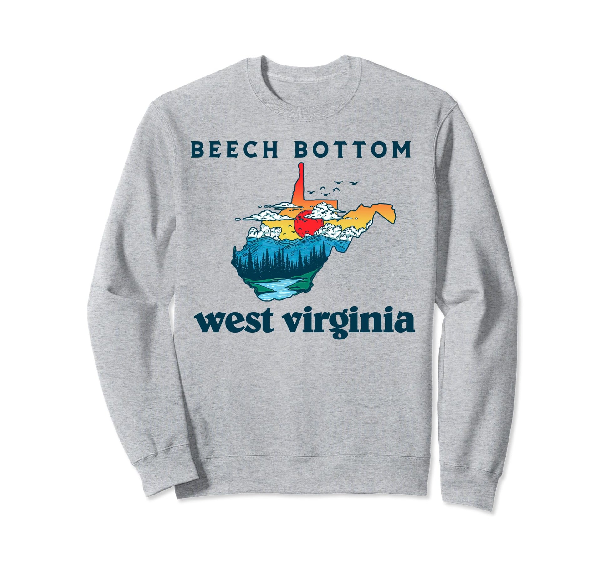 Beech Bottom West Virginia Outdoors Sweatshirt - Fun Novelty Design Unisex - T-Shirt, Sweatshirt, Hoodie