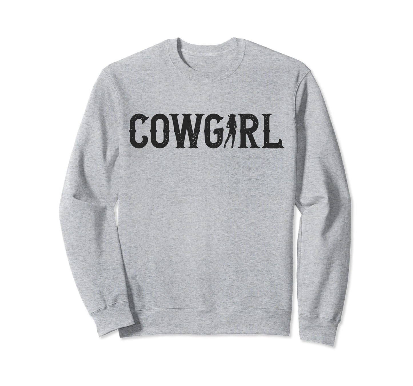 Iconic Cowgirl Western Country Sweatshirt - Casual Everyday Wear Men Women - T-Shirt, Sweatshirt, Hoodie