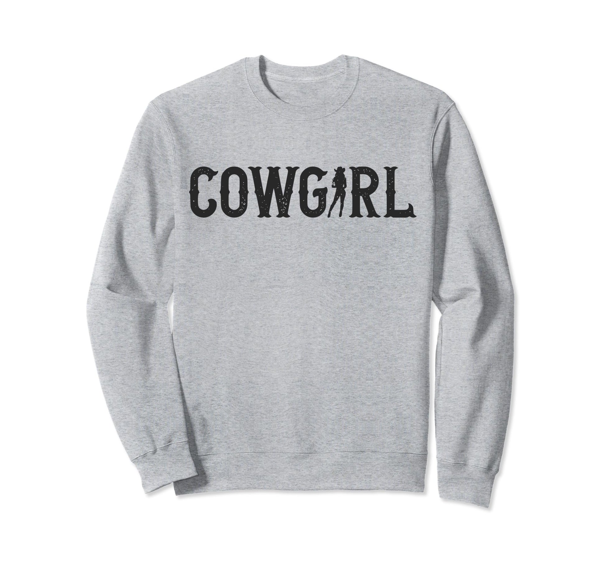 Iconic Cowgirl Western Country Sweatshirt - Casual Everyday Wear Men Women - T-Shirt, Sweatshirt, Hoodie