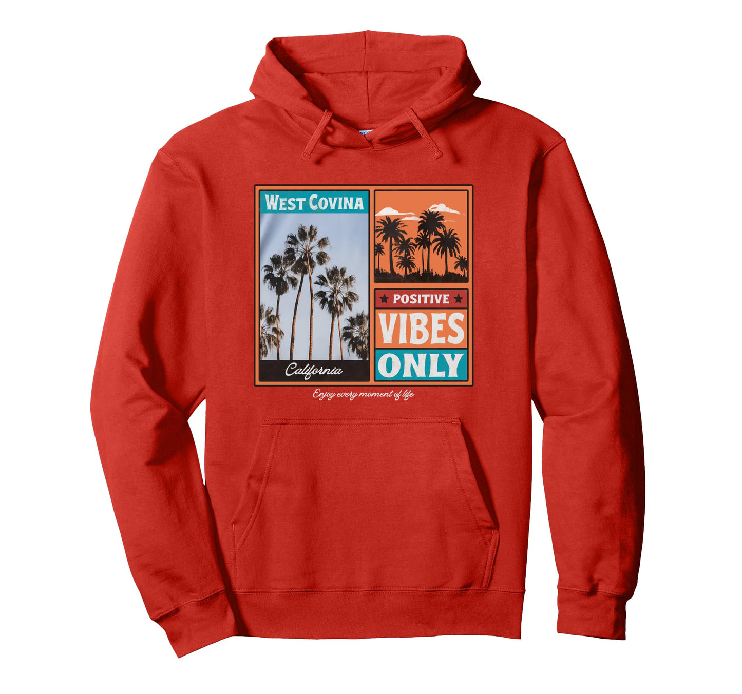 West Covina California Ca Hoodie - Casual Everyday Wear Men Women - T-Shirt, Sweatshirt, Hoodie