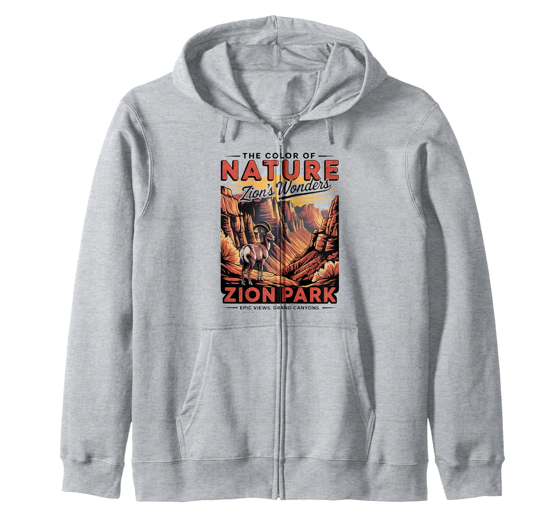 Zion National Park Canyon Cliff Sweatshirt - Casual Everyday Wear Unisex - T-Shirt, Sweatshirt, Hoodie