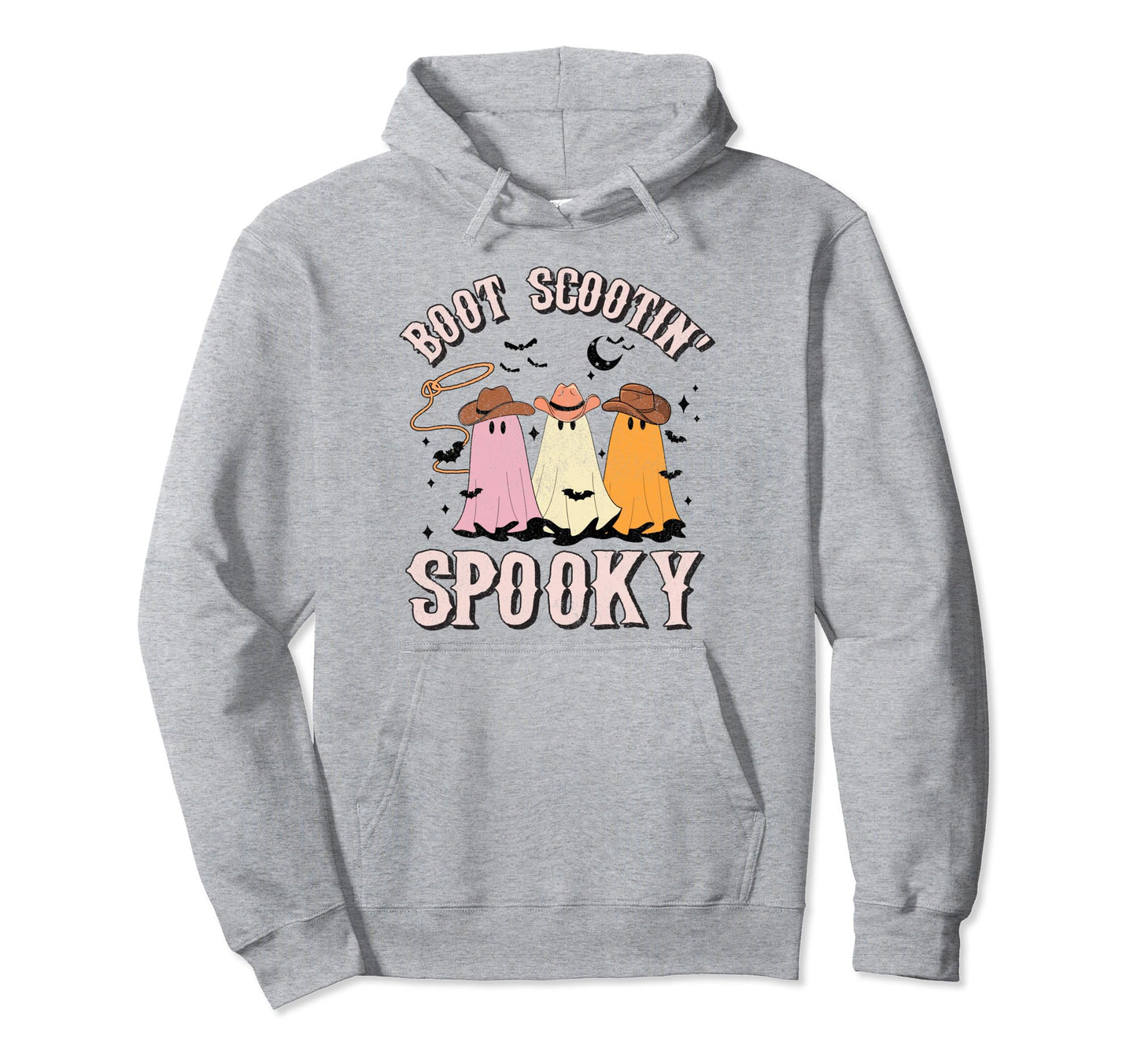 Boot Scootin Spooky Western Halloween Hoodie - Trendy Graphic for Adults - T-Shirt, Sweatshirt, Hoodie