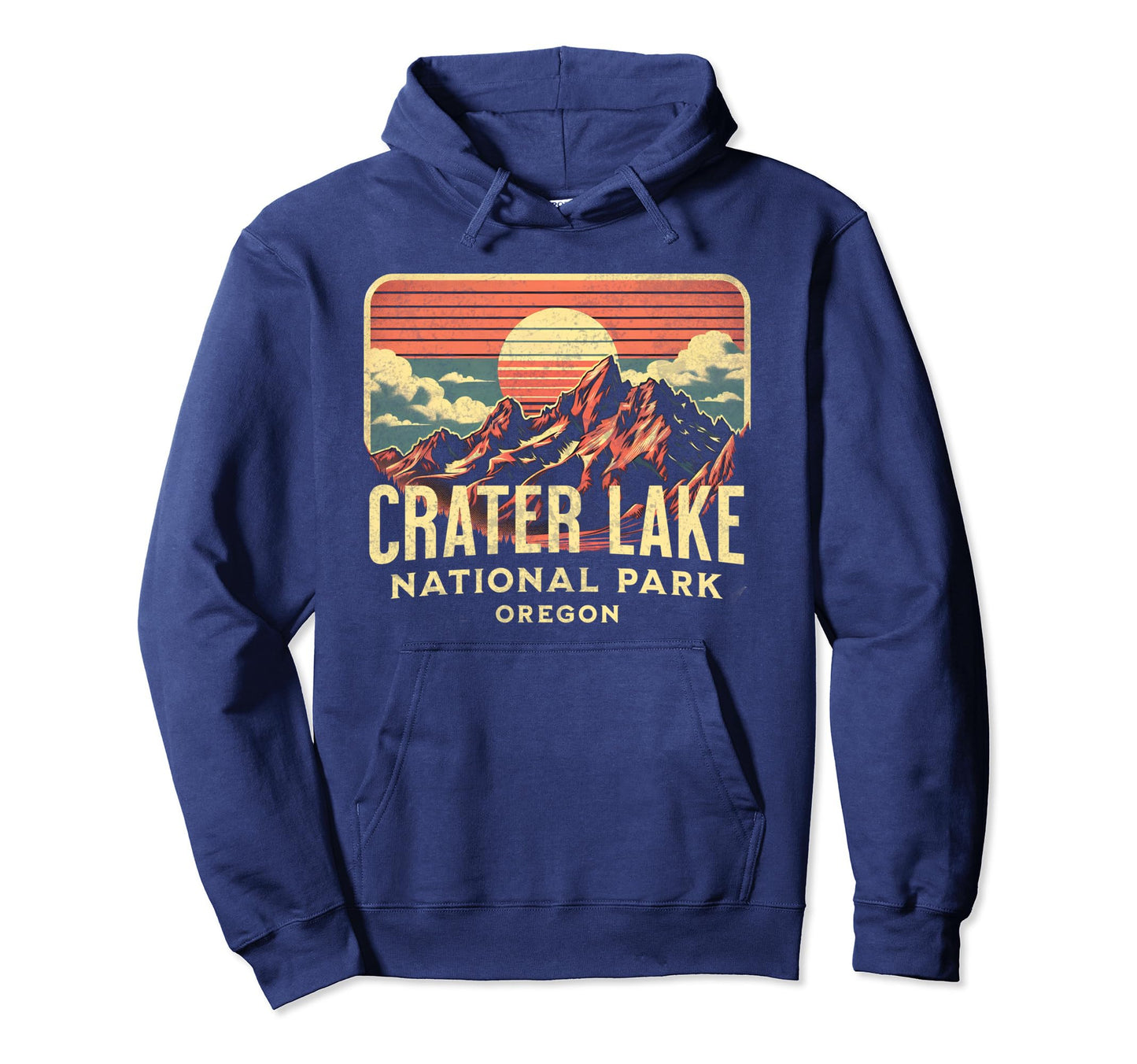 Crater Lake National Park Oregon Sweatshirt - Minimalist Print for Adults - T-Shirt, Sweatshirt, Hoodie