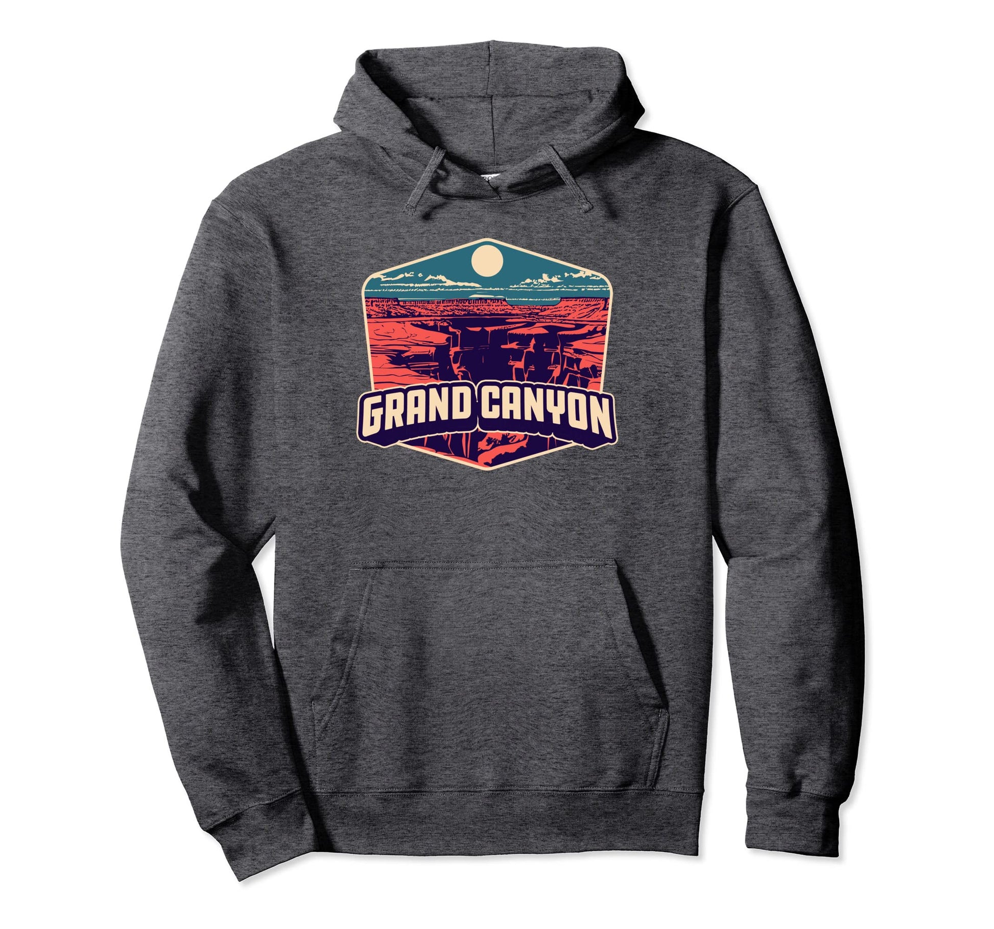 Grand Canyon Outdoor Badge National Park Hoodie - Graphic Print for Adults - T-Shirt, Sweatshirt, Hoodie