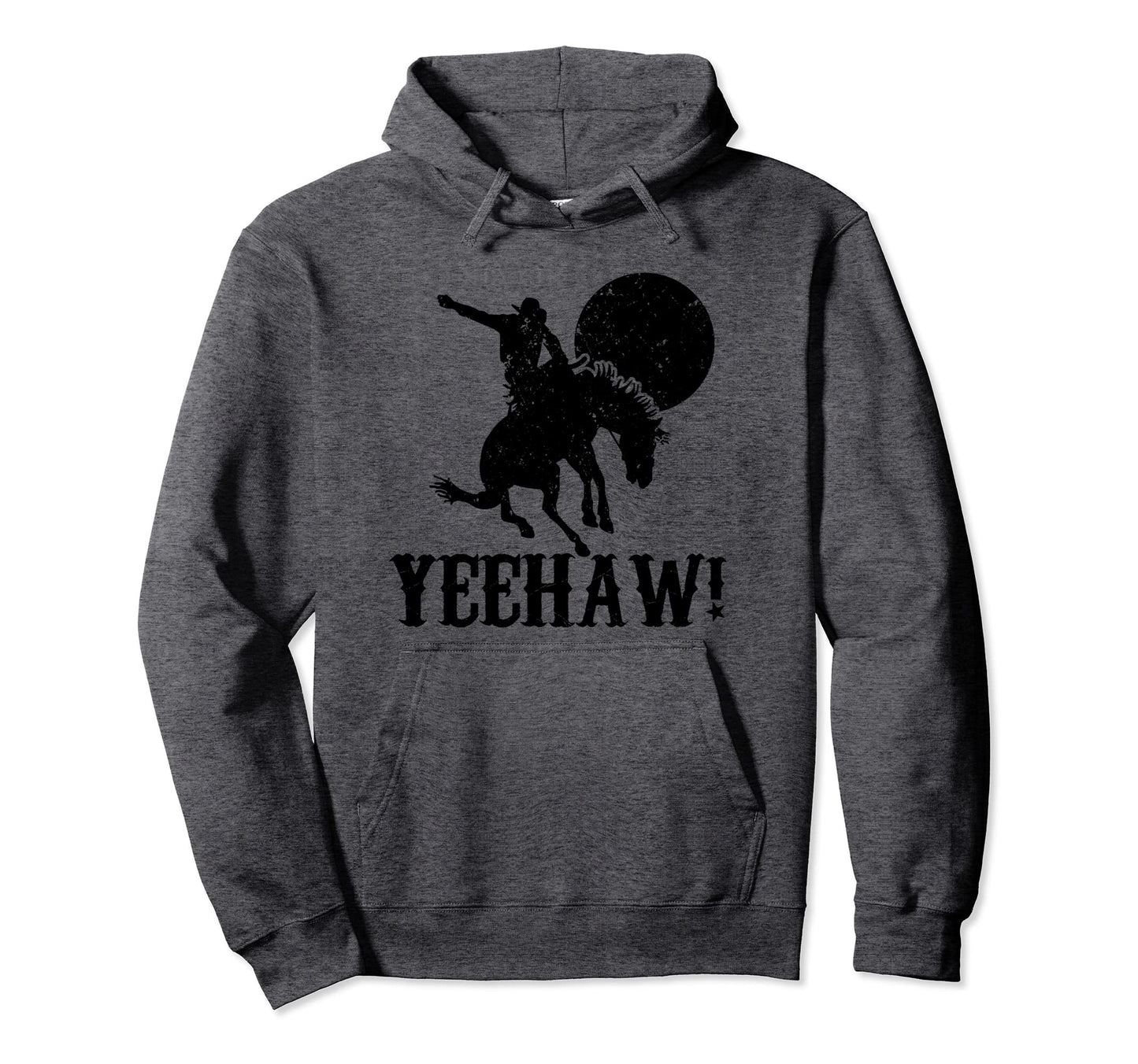 Yeehaw Cowboy Cowgirl Western Rodeo Hoodie - Trendy Graphic for Adults - T-Shirt, Sweatshirt, Hoodie