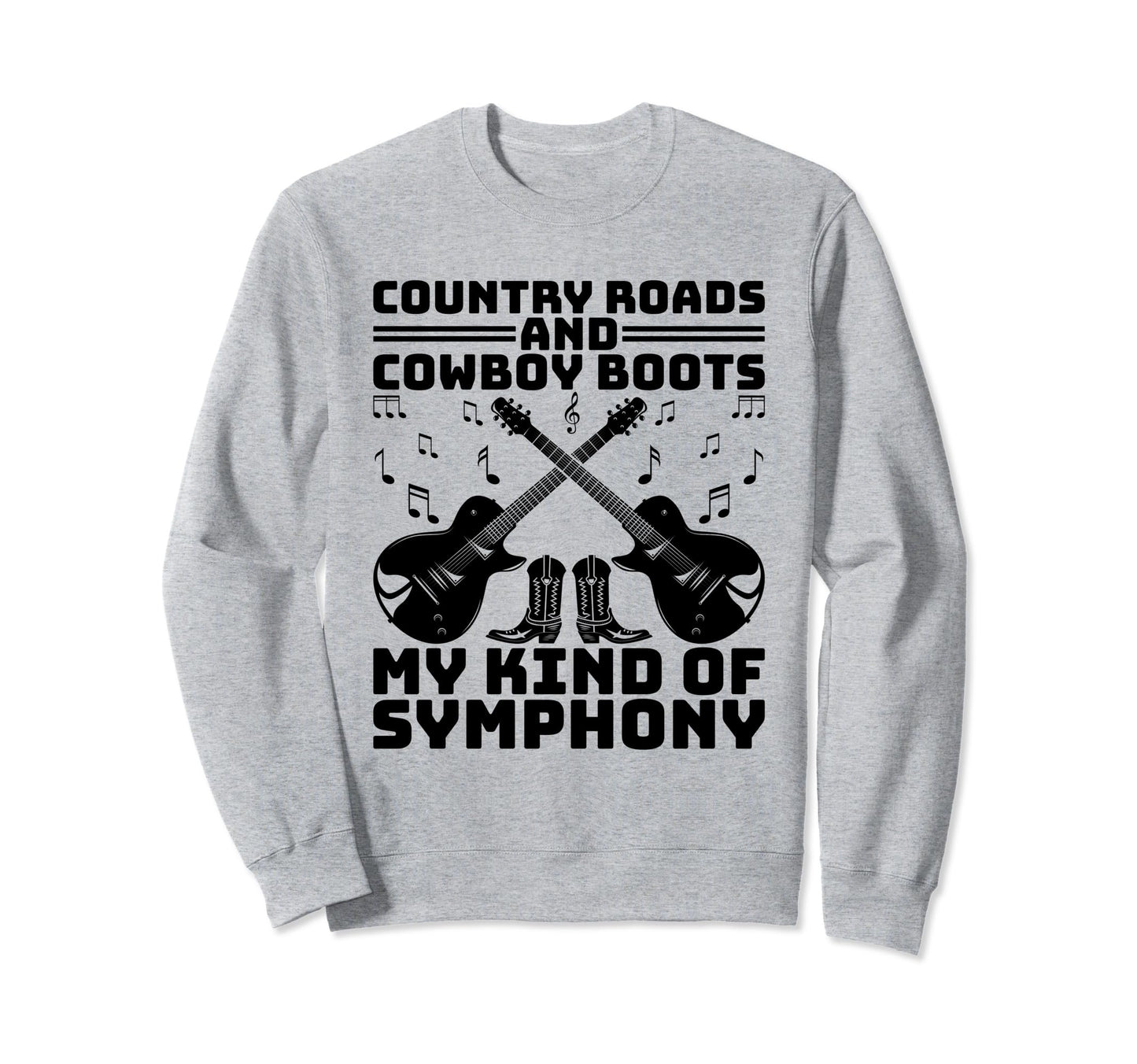 County Music Music Lover Western Sweatshirt - Unique Graphic Unisex - T-Shirt, Sweatshirt, Hoodie