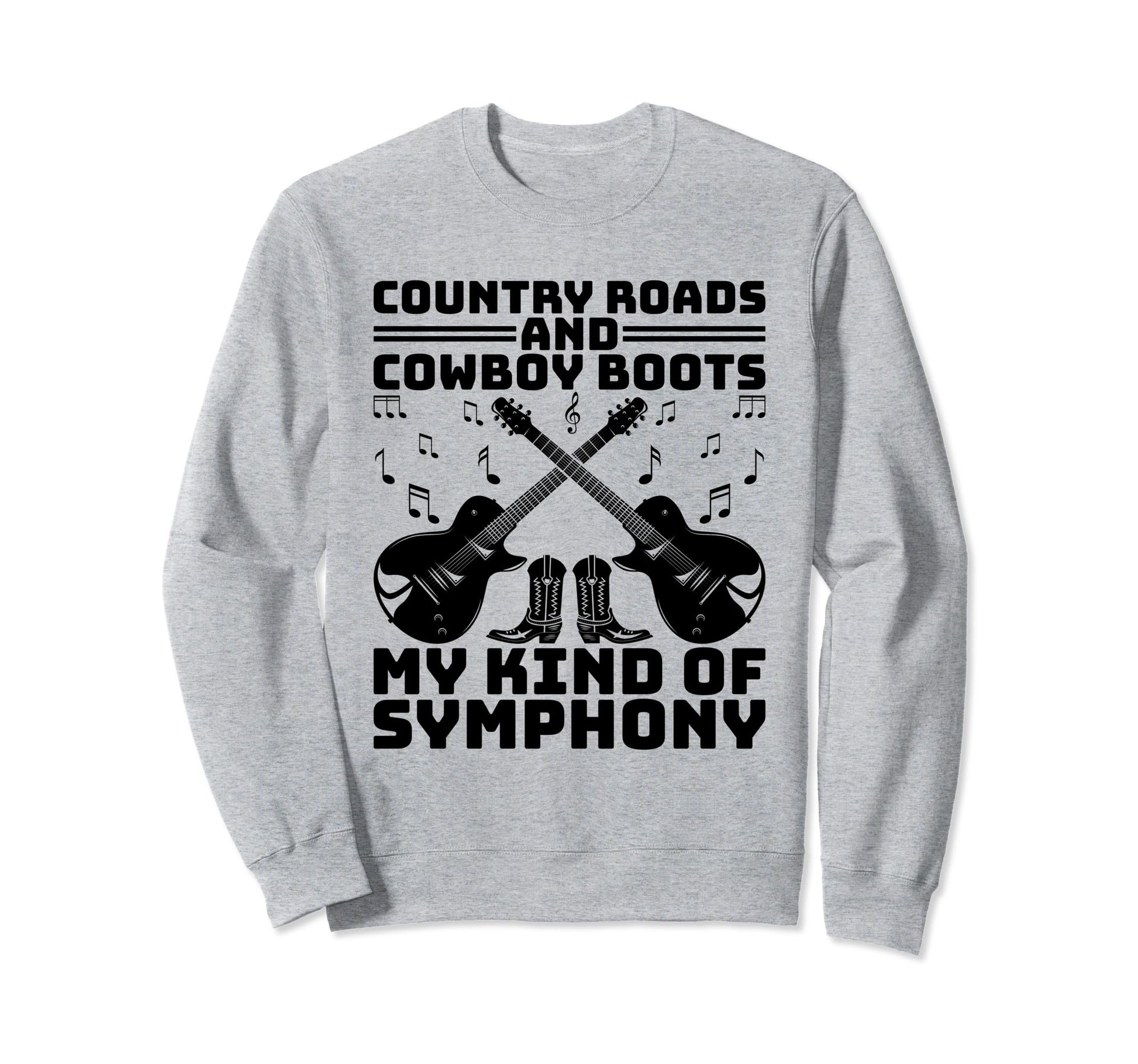 County Music Music Lover Western Sweatshirt - Unique Graphic Unisex - T-Shirt, Sweatshirt, Hoodie
