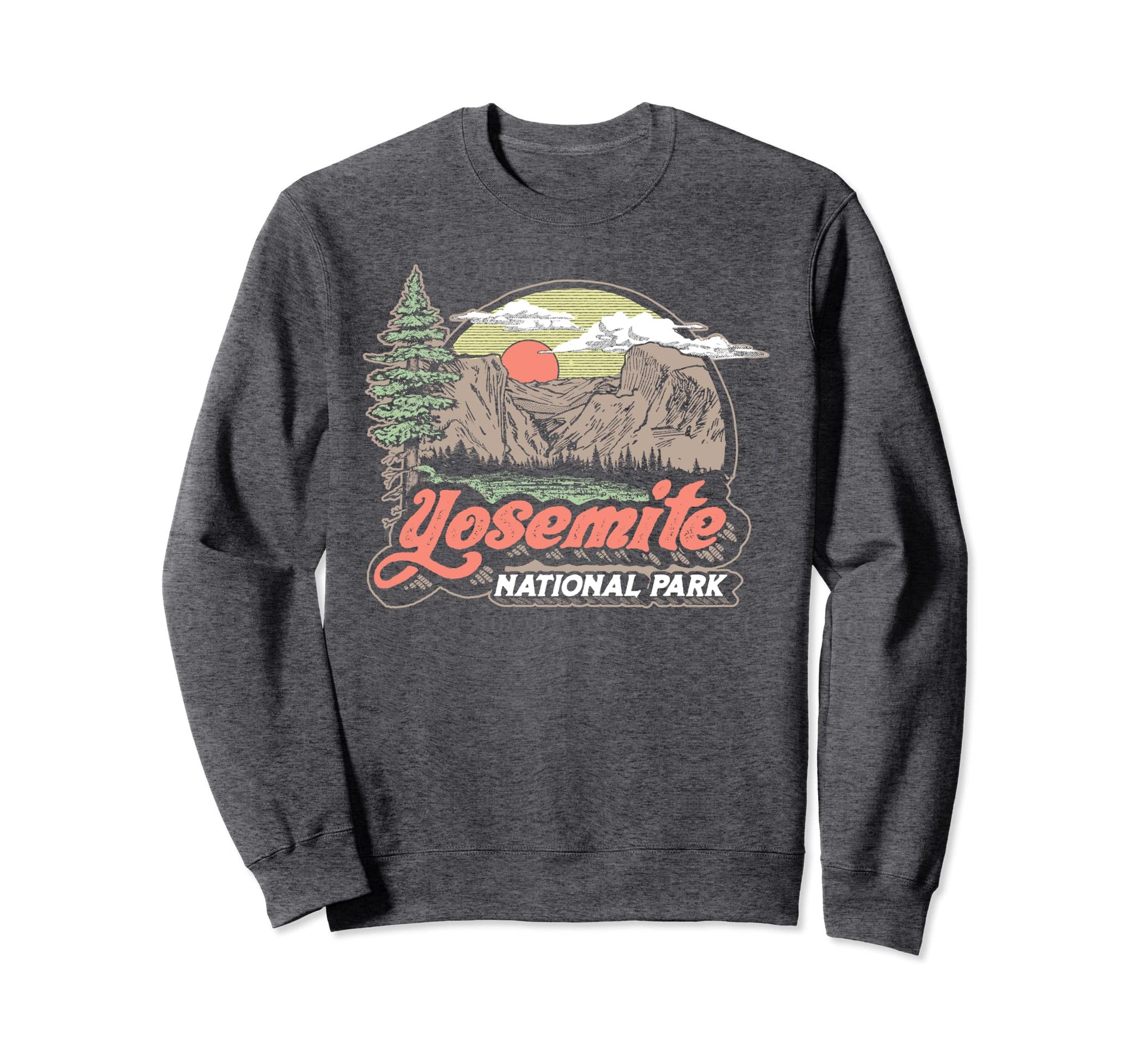 Yosemite National Park Eighties 80S Sweatshirt - Novelty Apparel Unisex - T-Shirt, Sweatshirt, Hoodie