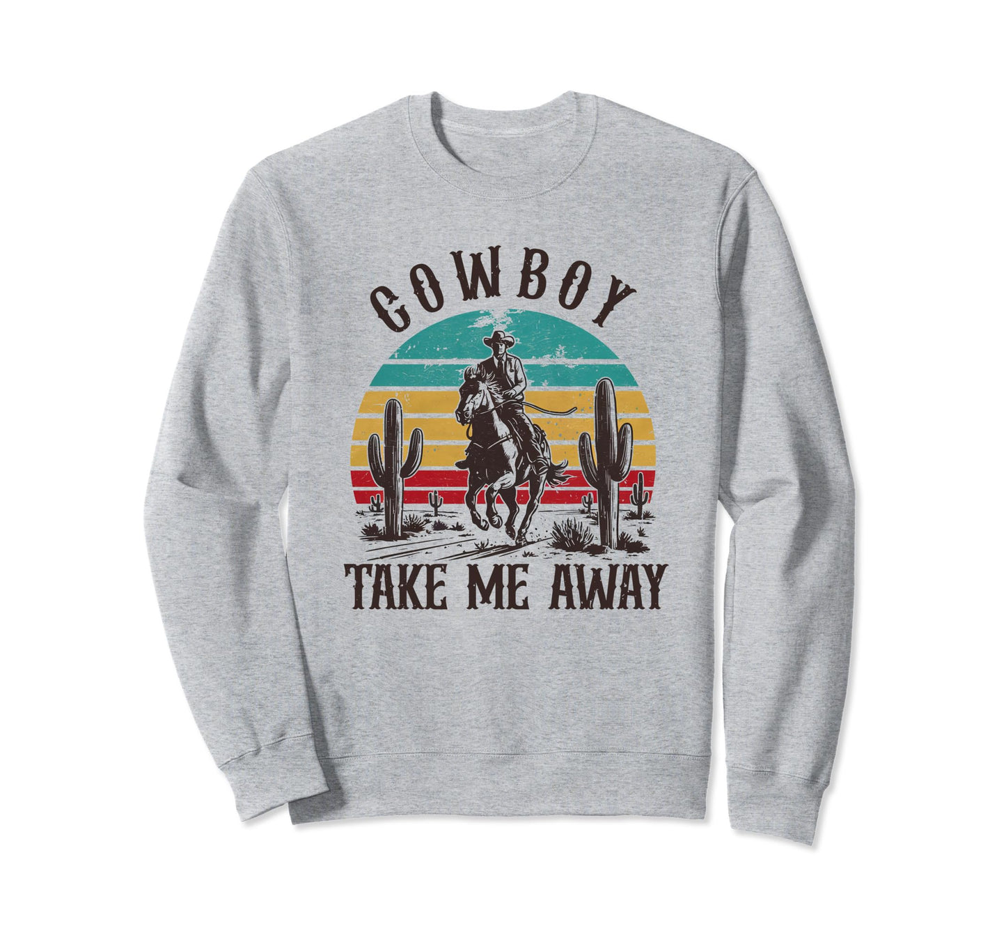 Western Rodeo Country Cowboy Sweatshirt - Minimalist Print for Adults - T-Shirt, Sweatshirt, Hoodie