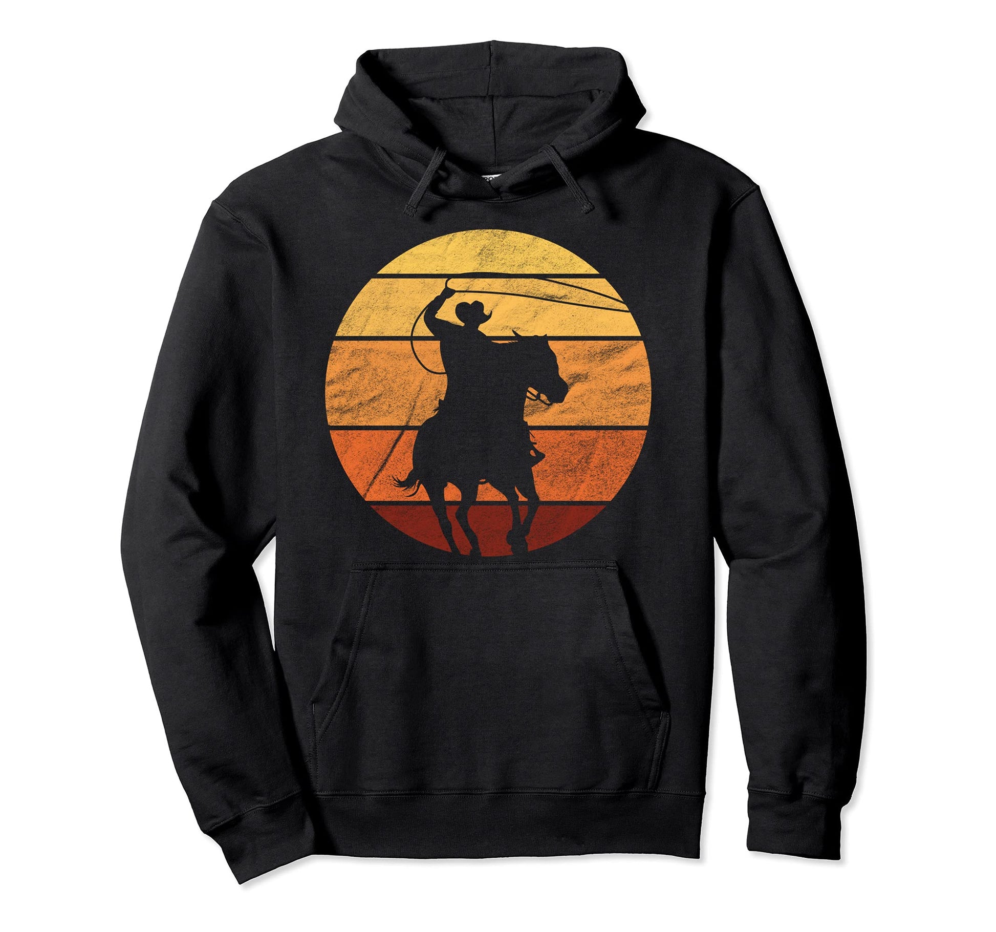 Cowboy Rope Lasso Western Hoodie - Fun Novelty Design Men Women - T-Shirt, Sweatshirt, Hoodie