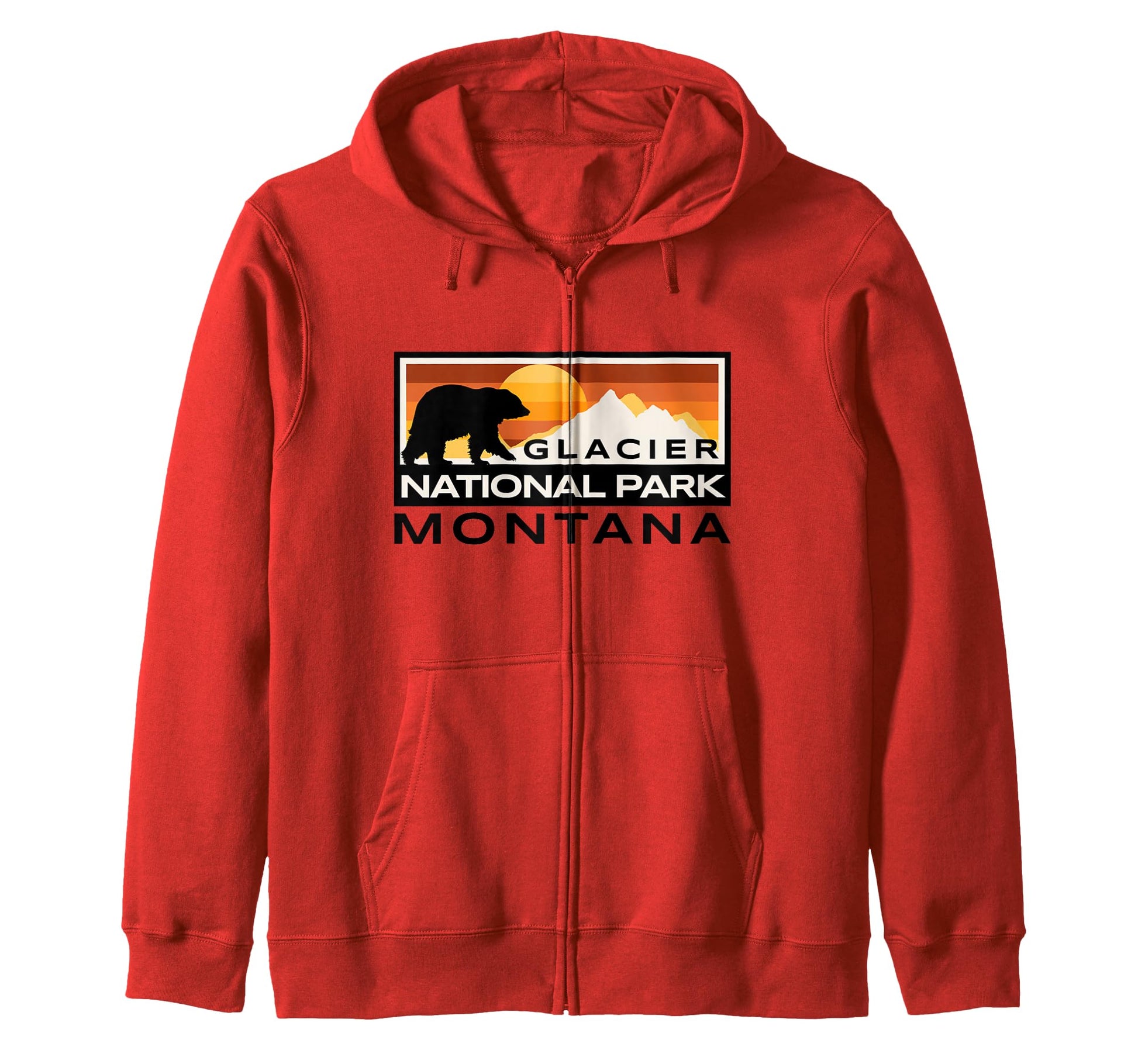 Glacier National Park Montana Usa T-Shirt - Minimalist Print for Adults - T-Shirt, Sweatshirt, Hoodie