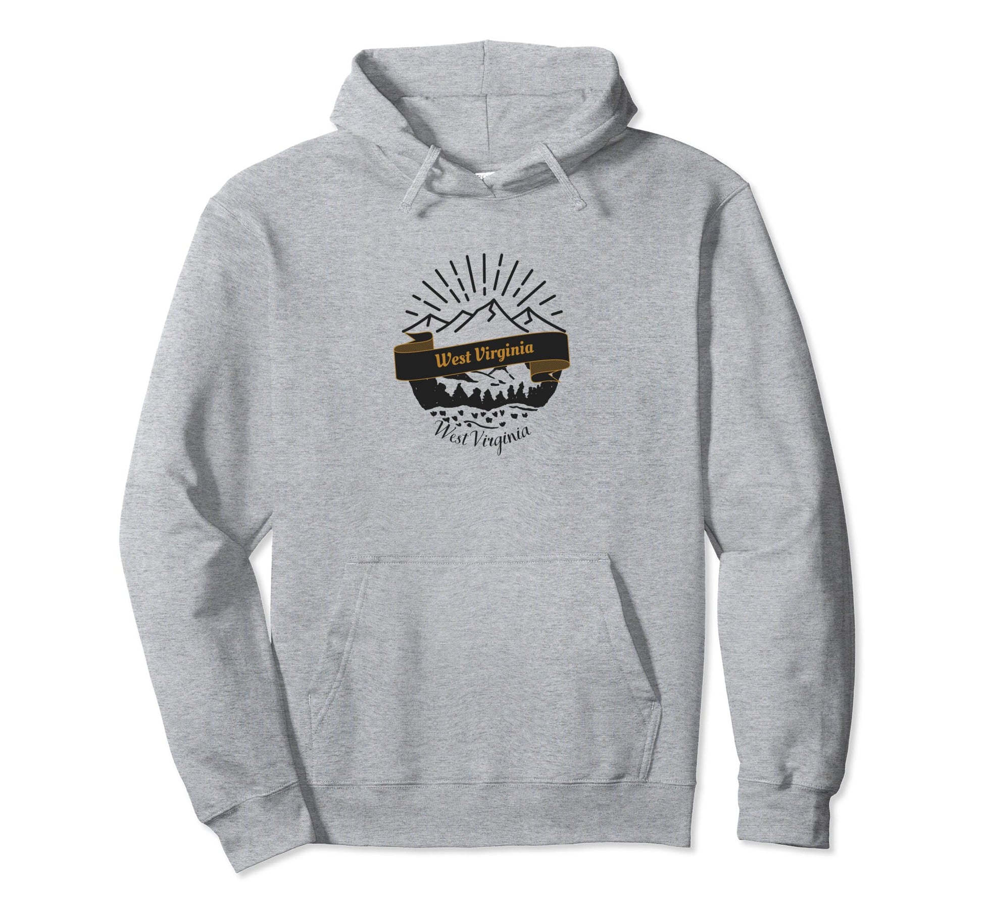 West Virginia Vacation Souvenir Hoodie - Minimalist Print Men Women - T-Shirt, Sweatshirt, Hoodie