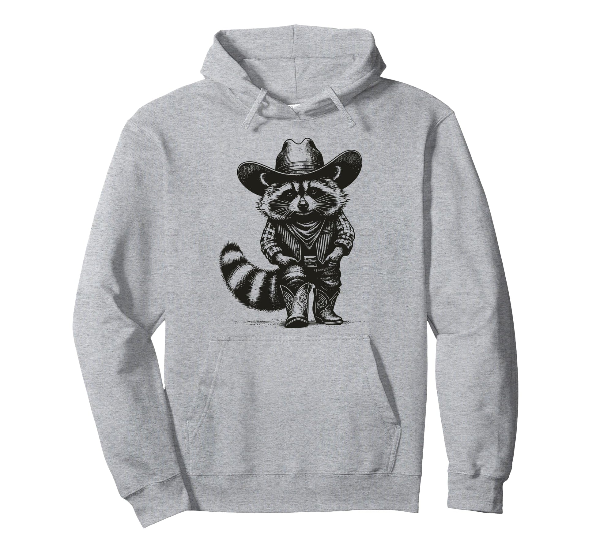 Country Raccoon Cowboy Cowgirl Hoodie - Trendy Graphic Men Women - T-Shirt, Sweatshirt, Hoodie