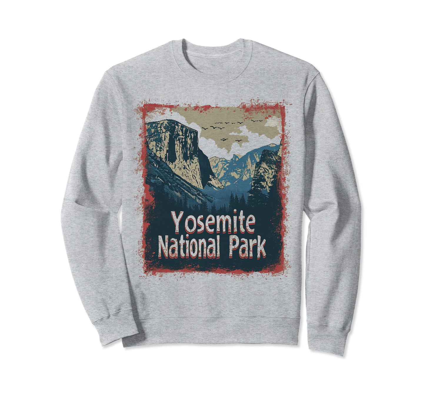 Yosemite Us National Park Sweatshirt - Custom Art Print for Adults - T-Shirt, Sweatshirt, Hoodie