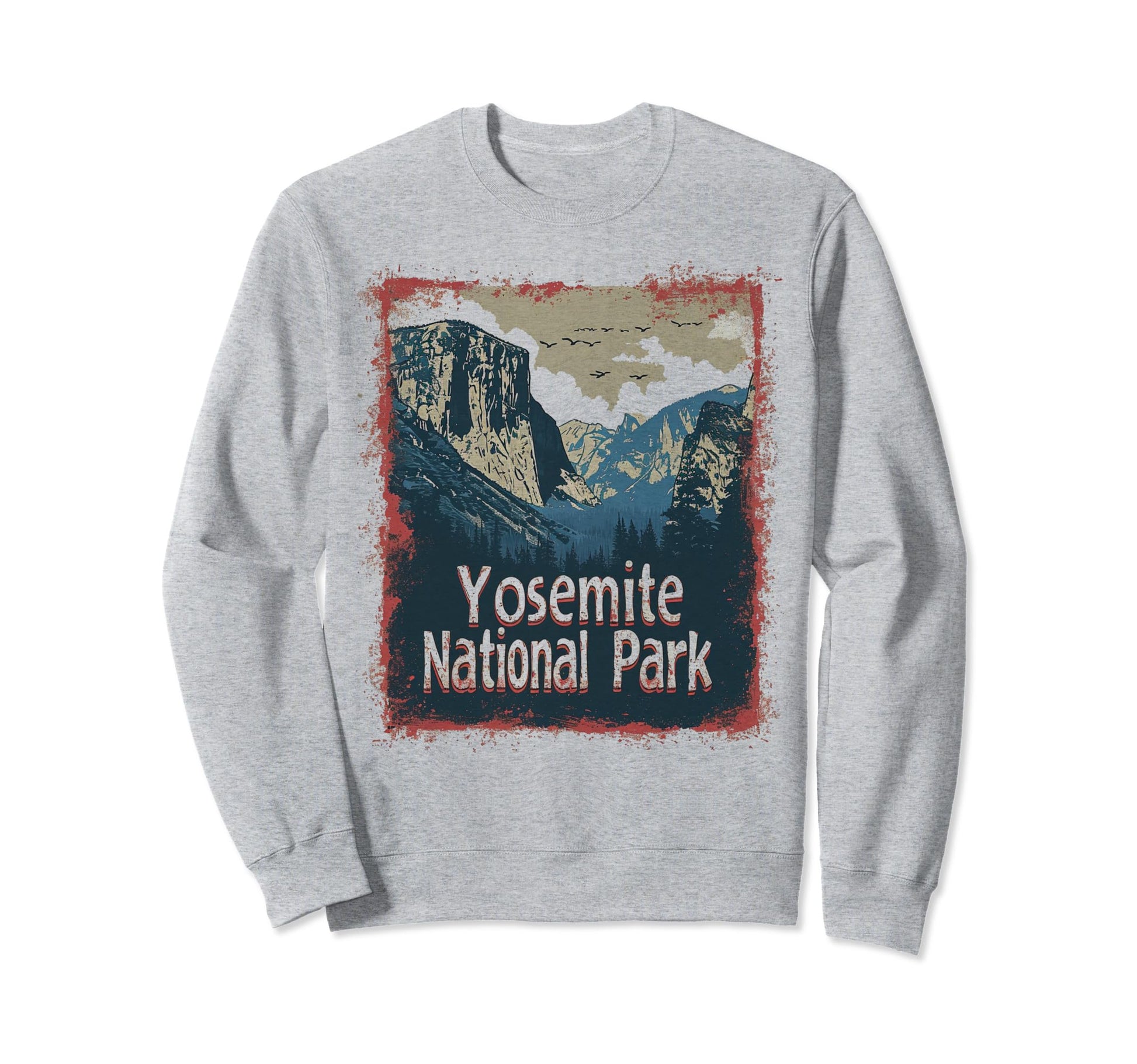 Yosemite Us National Park Sweatshirt - Custom Art Print for Adults - T-Shirt, Sweatshirt, Hoodie