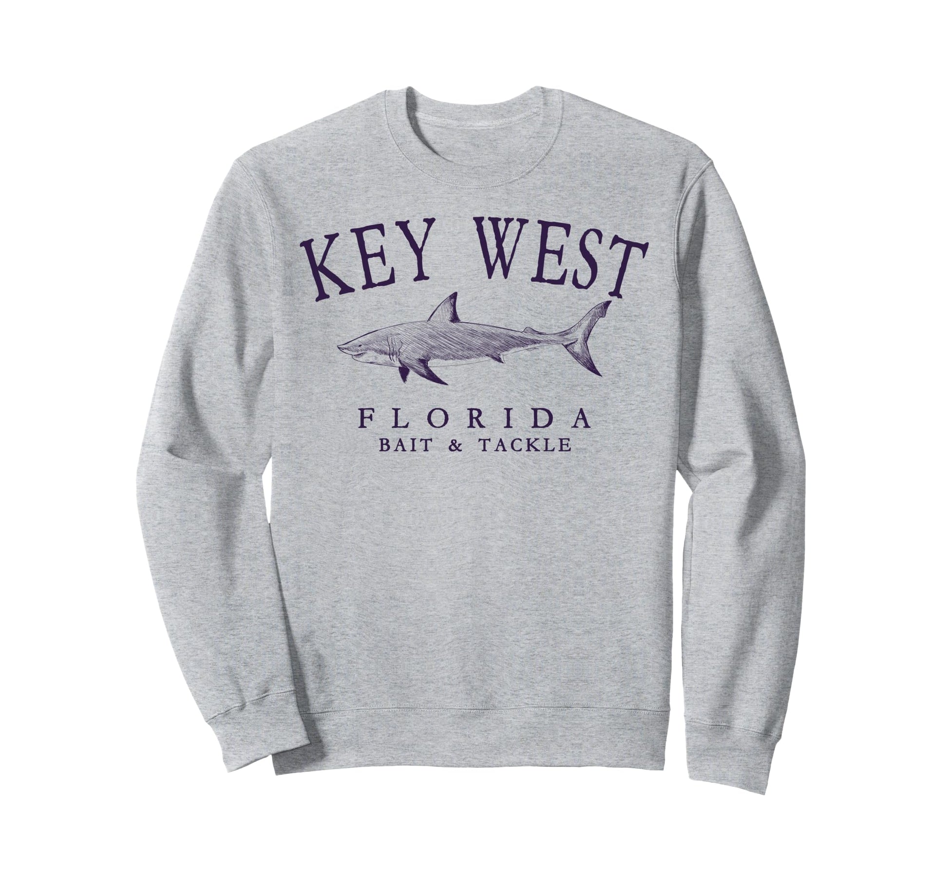 Key West Florida Shark Arched Sweatshirt - Streetwear Style Men Women - T-Shirt, Sweatshirt, Hoodie