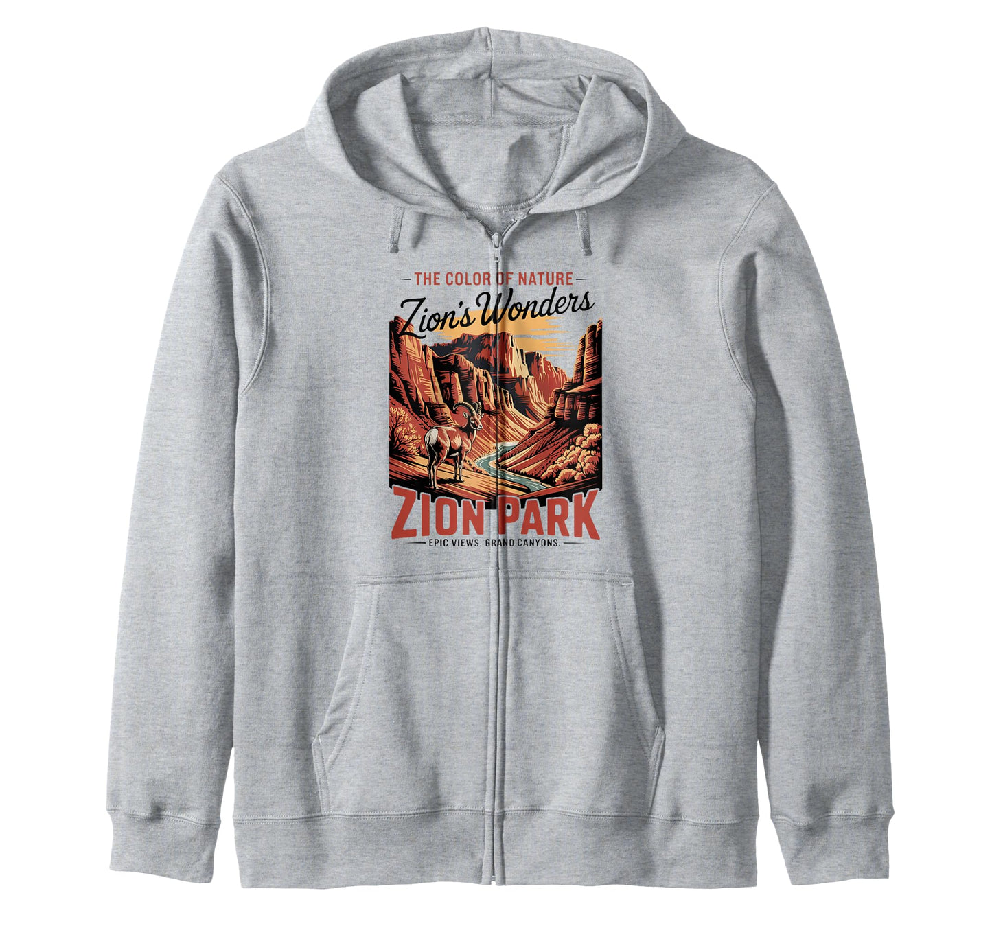 Zion National Park Canyon Cliff T-Shirt - Novelty Apparel Men Women - T-Shirt, Sweatshirt, Hoodie