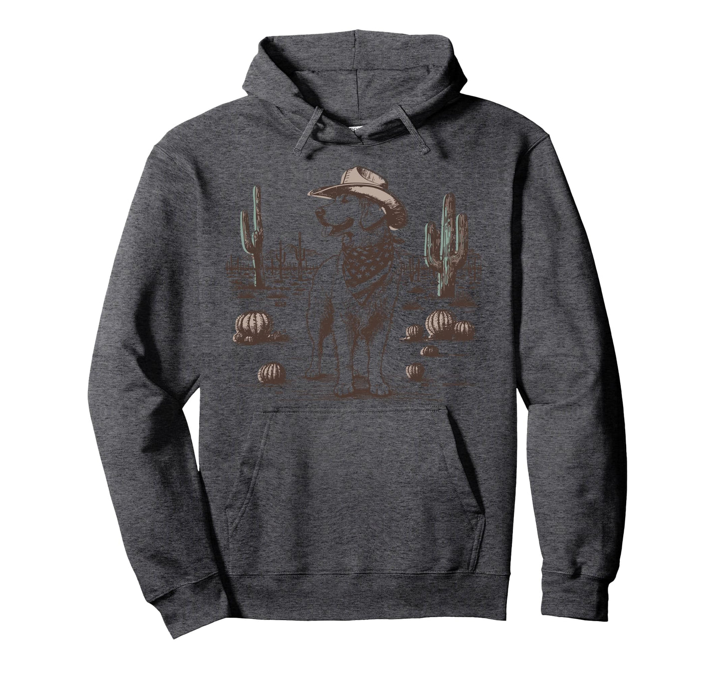Golden Retriever Ufo 90S Western Cowboy Hat Hoodie - Graphic Print Unisex - T-Shirt, Sweatshirt, Hoodie