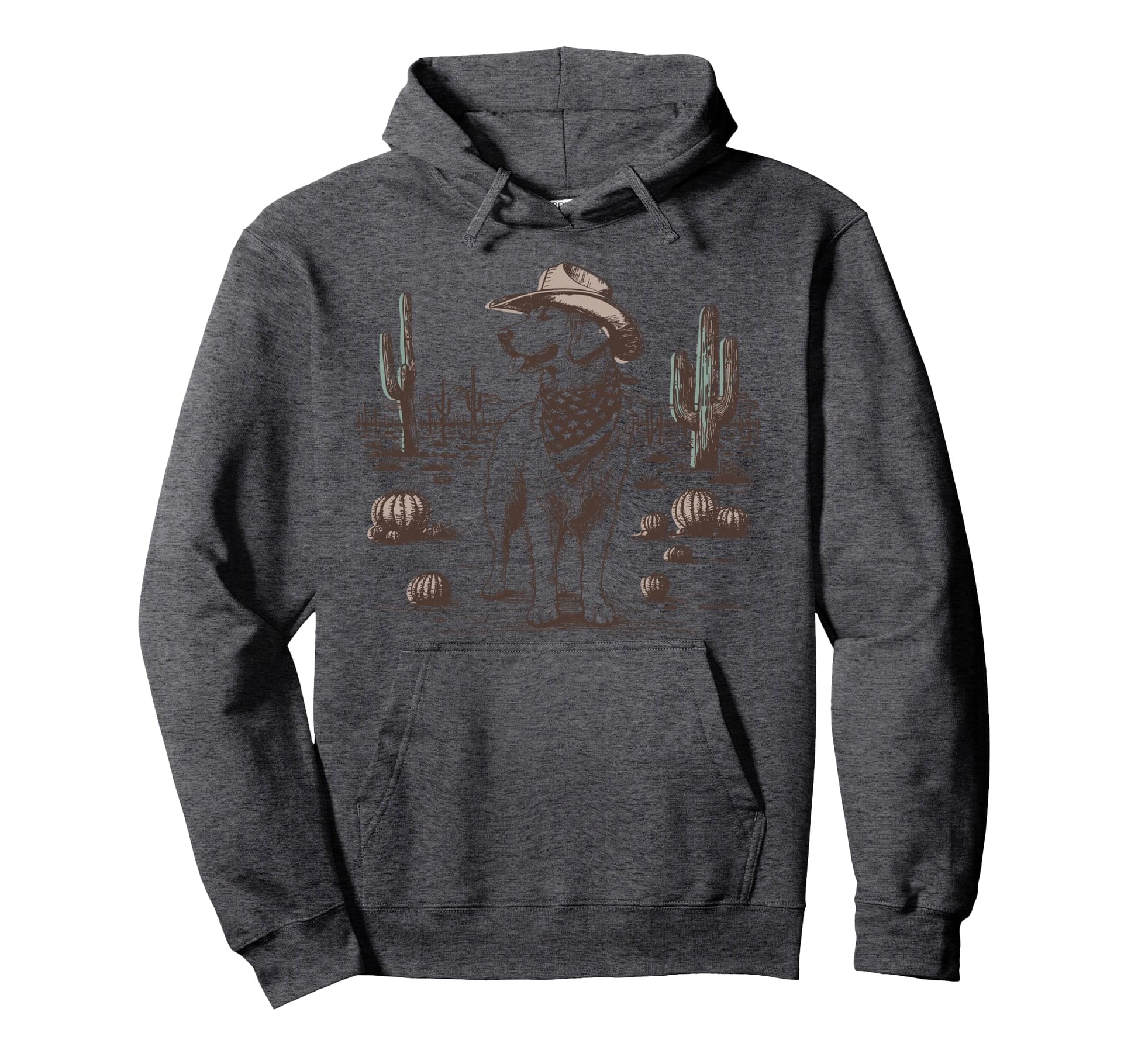 Golden Retriever Ufo 90S Western Cowboy Hat Hoodie - Graphic Print Unisex - T-Shirt, Sweatshirt, Hoodie