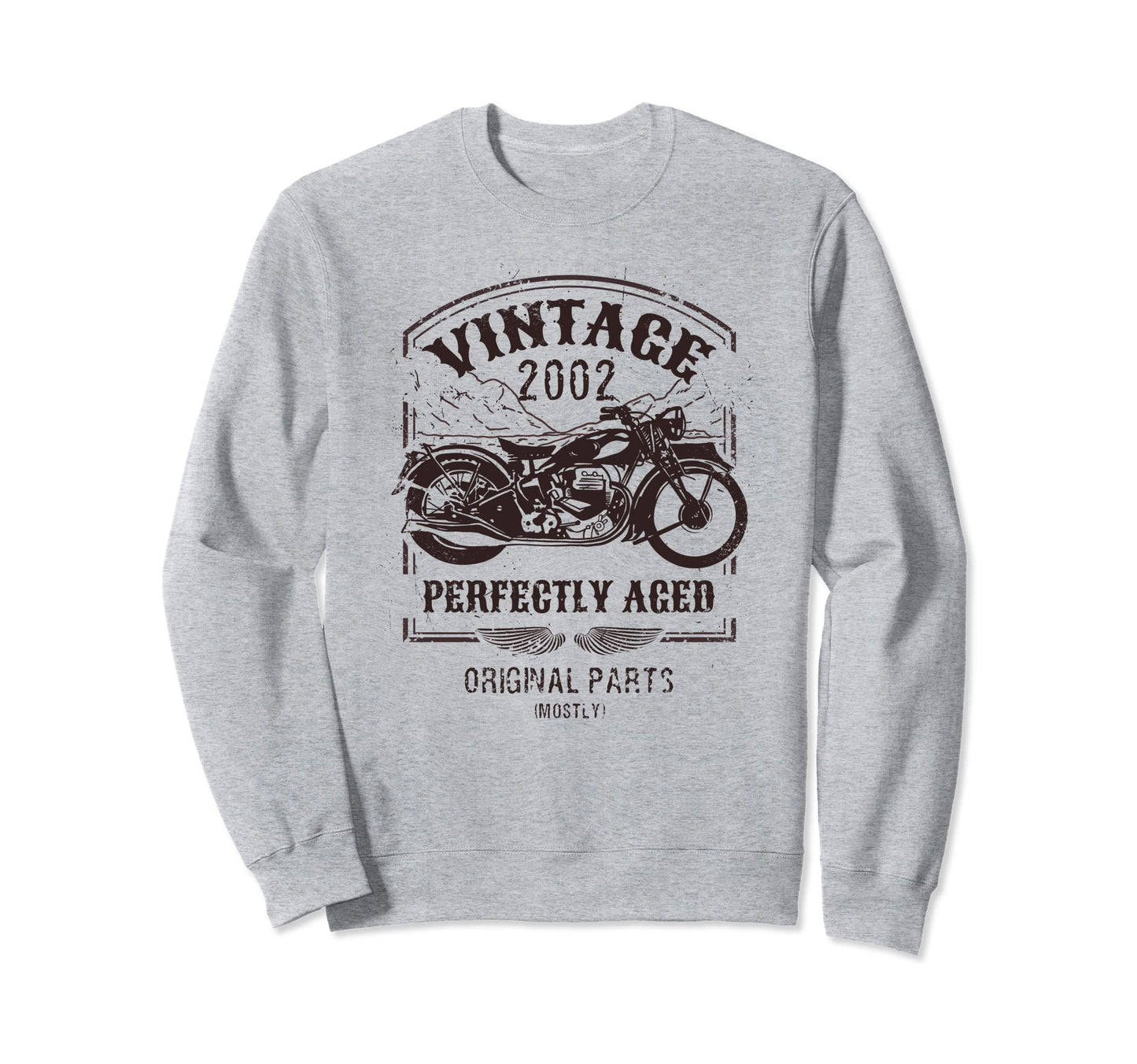 Born 2002 Motorcycle Motorbike Sweatshirt - Aesthetic Graphic Men Women - T-Shirt, Sweatshirt, Hoodie
