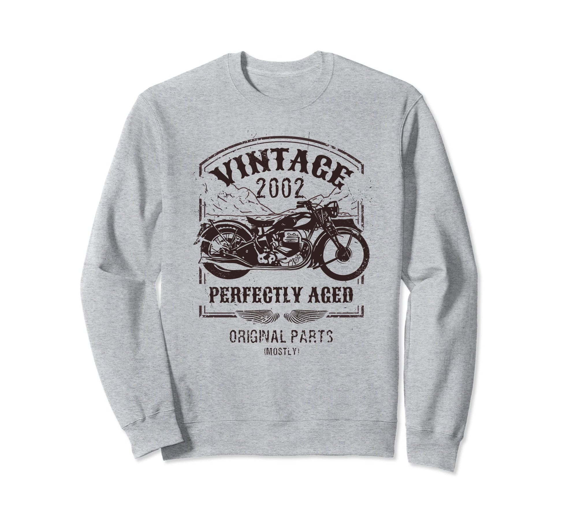 Born 2002 Motorcycle Motorbike Sweatshirt - Aesthetic Graphic Men Women - T-Shirt, Sweatshirt, Hoodie