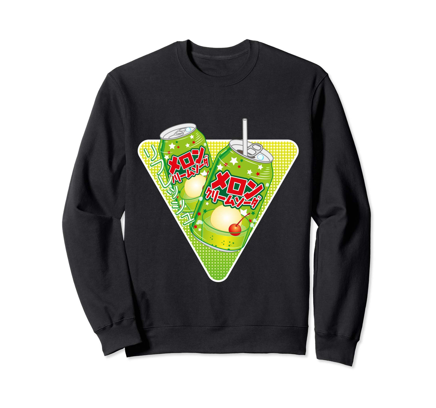 Kawaii Melon Soda Vaporwave Aesthetic Sweatshirt - Novelty Apparel Unisex - T-Shirt, Sweatshirt, Hoodie