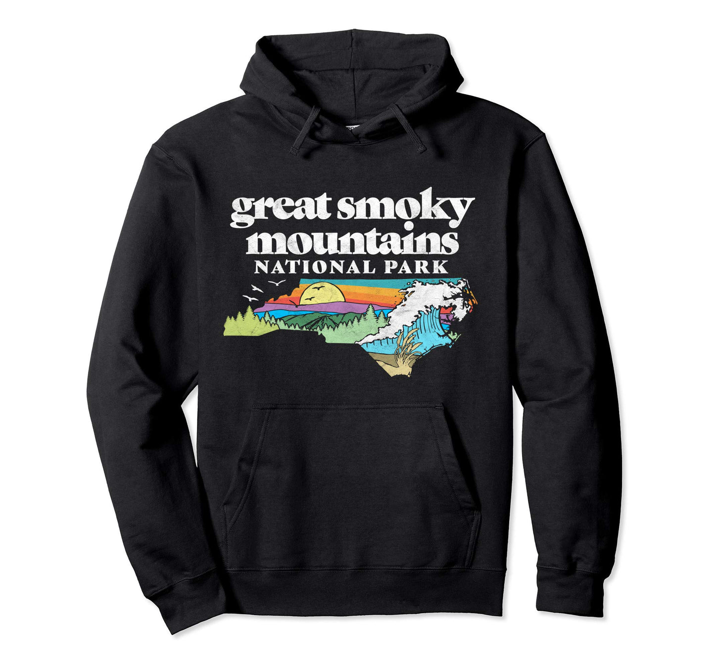 Great Smoky Mountains Park North Carolina Hoodie - Unique Graphic Unisex - T-Shirt, Sweatshirt, Hoodie