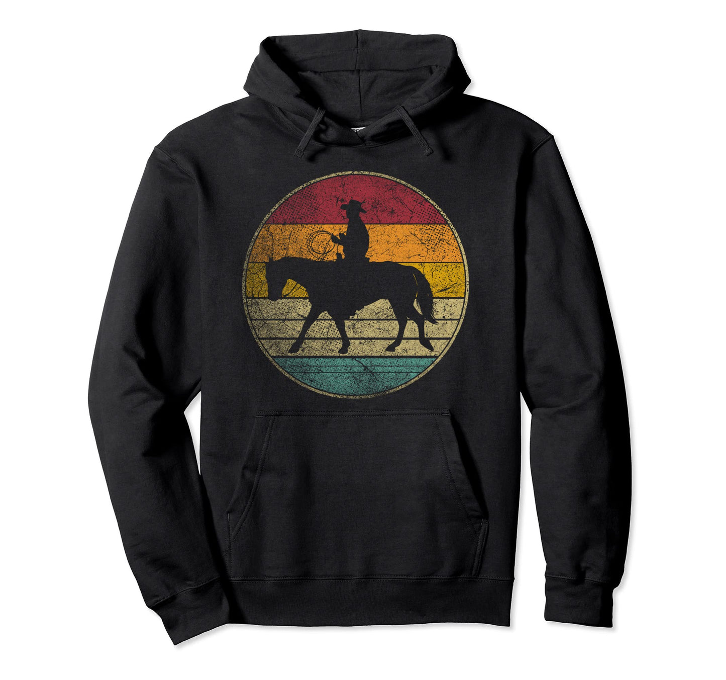 Cowboy Ranch Rodeo Horse Gift Western Hoodie - Casual Everyday Wear Unisex - T-Shirt, Sweatshirt, Hoodie