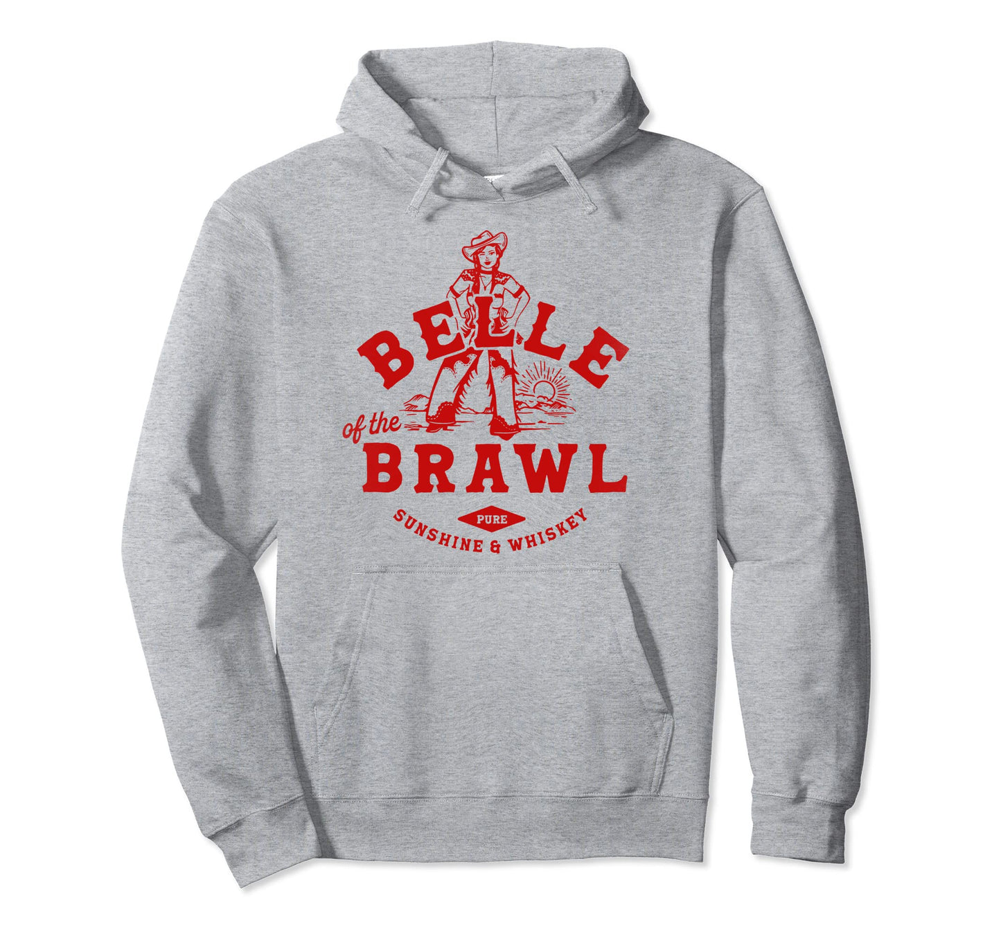 Belle Brawl Cowboy Bandit Whiskey Hoodie - Streetwear Style Men Women - T-Shirt, Sweatshirt, Hoodie