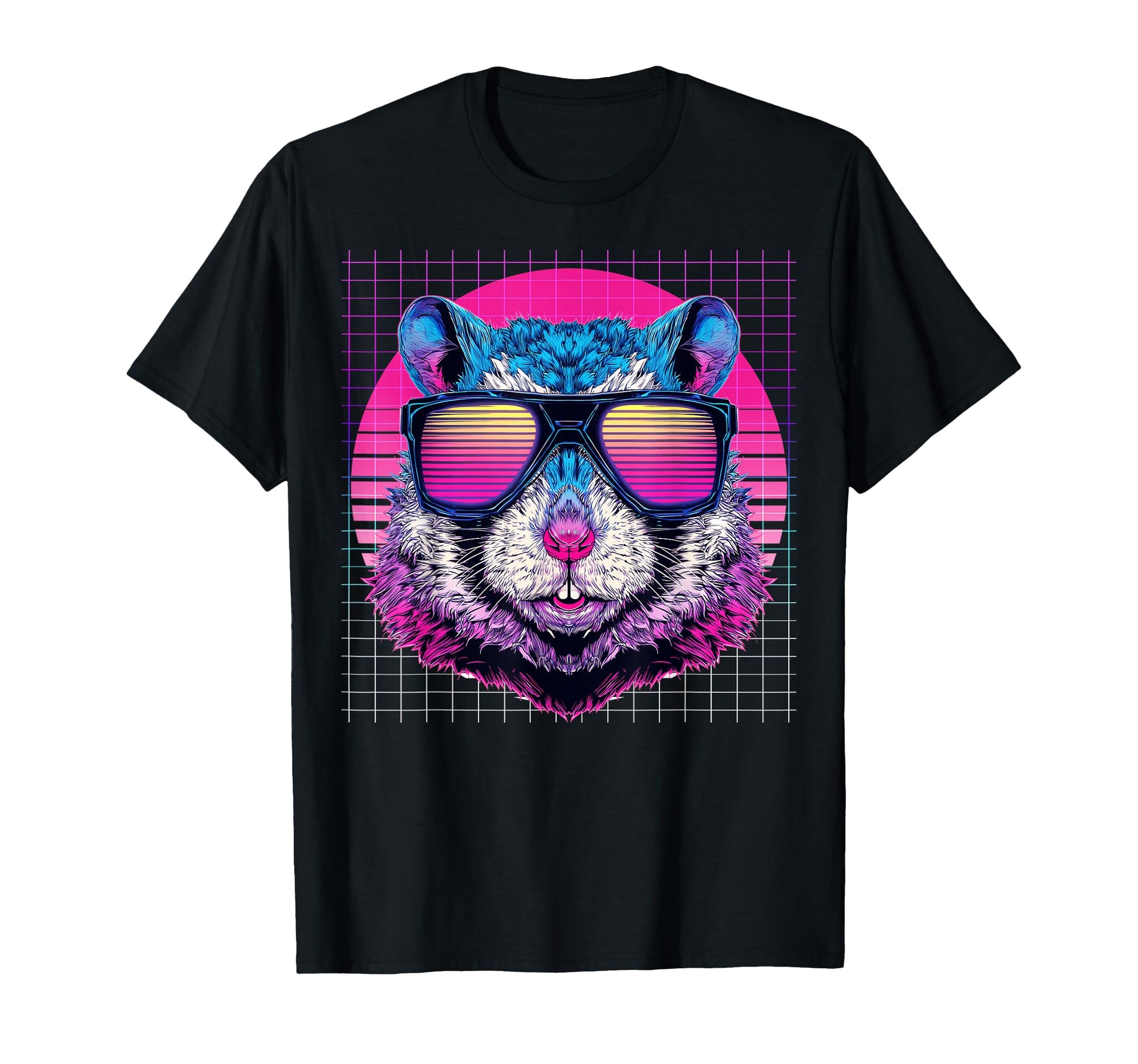 Hamster Sunglasses Hammy Vaporwave T-Shirt - Aesthetic Graphic Unisex - T-Shirt, Sweatshirt, Hoodie