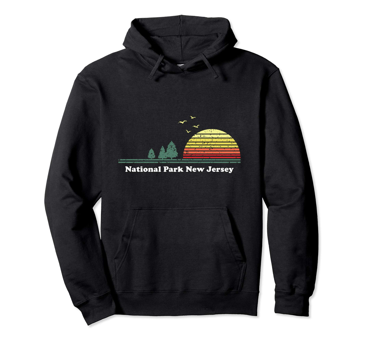 National Park New Jersey Sunset Souvenir Hoodie - Custom Art Print Unisex - T-Shirt, Sweatshirt, Hoodie