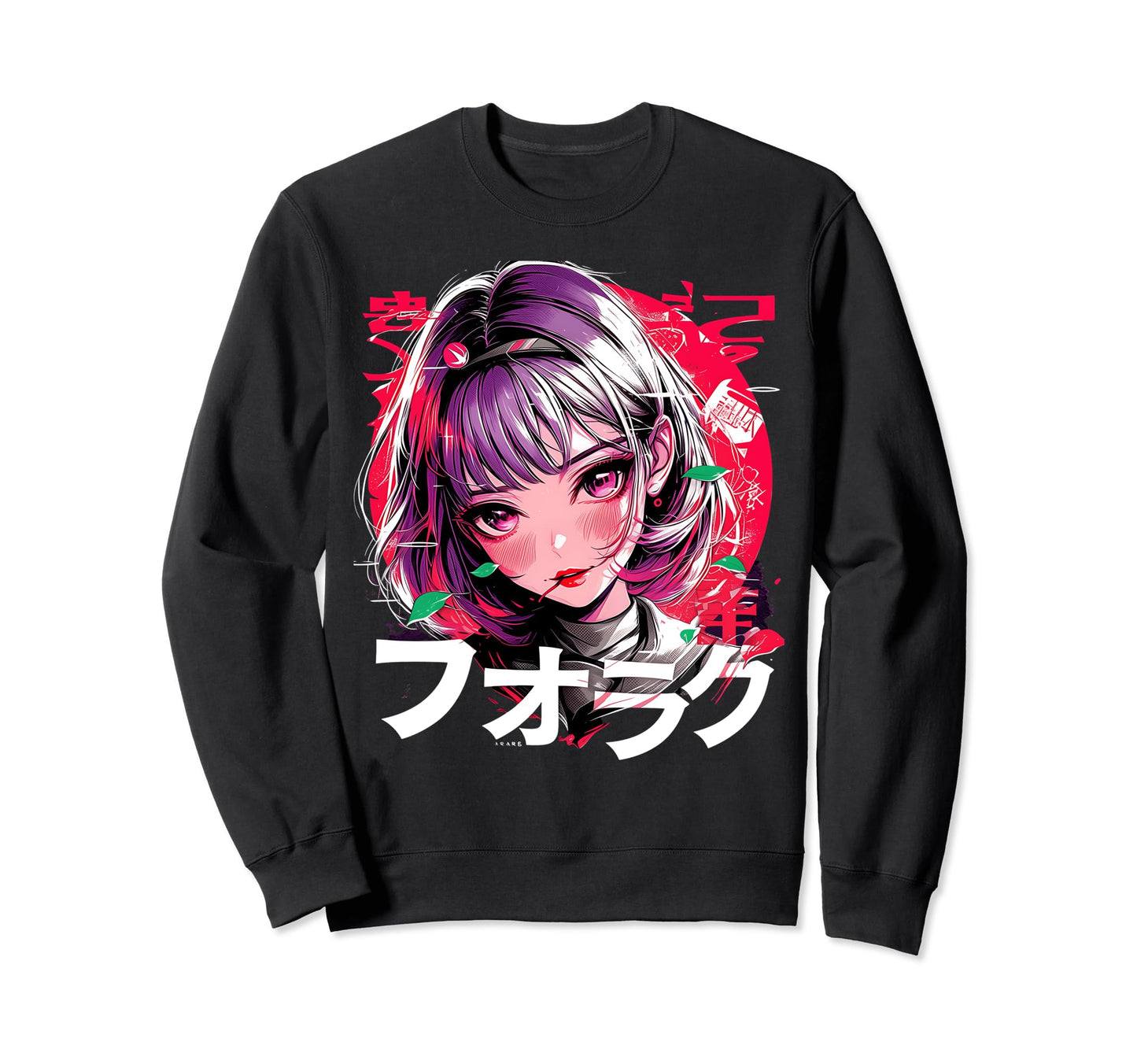 Anime Goth Grunge Demon Waifu Horror Sweatshirt - Novelty Apparel Unisex - T-Shirt, Sweatshirt, Hoodie