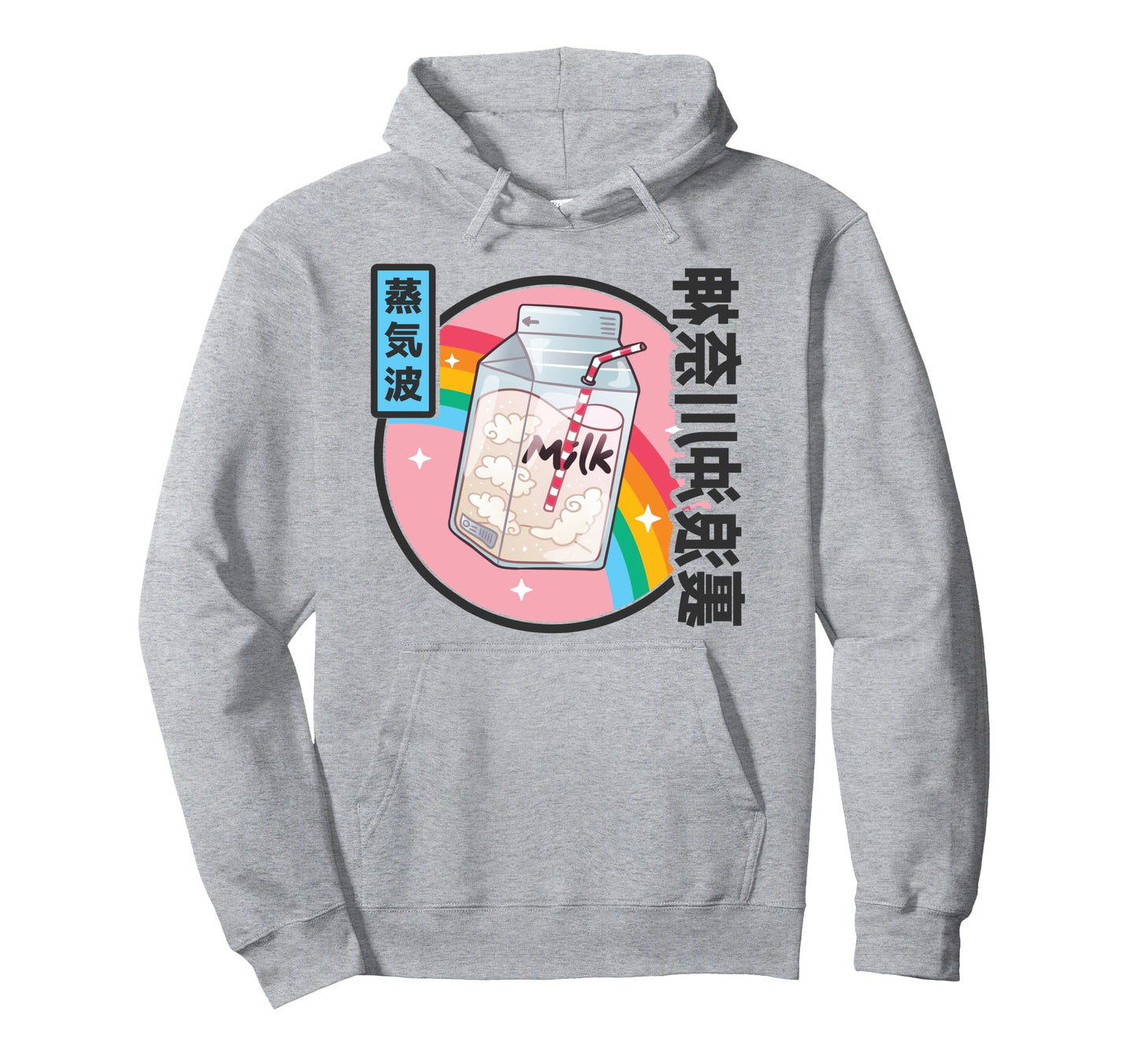 Japanese Milk Carton Kawaii Japan Hoodie - Fun Novelty Design Unisex - T-Shirt, Sweatshirt, Hoodie