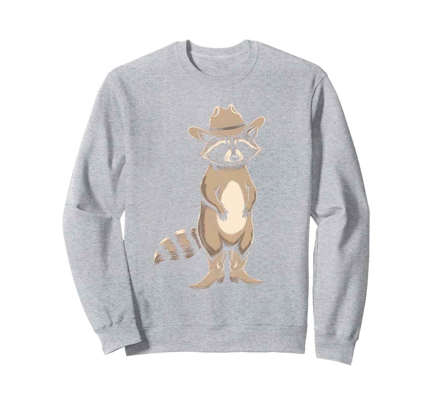 Raccoon 90S Country Music Western Sweatshirt - Streetwear Style for Adults - T-Shirt, Sweatshirt, Hoodie