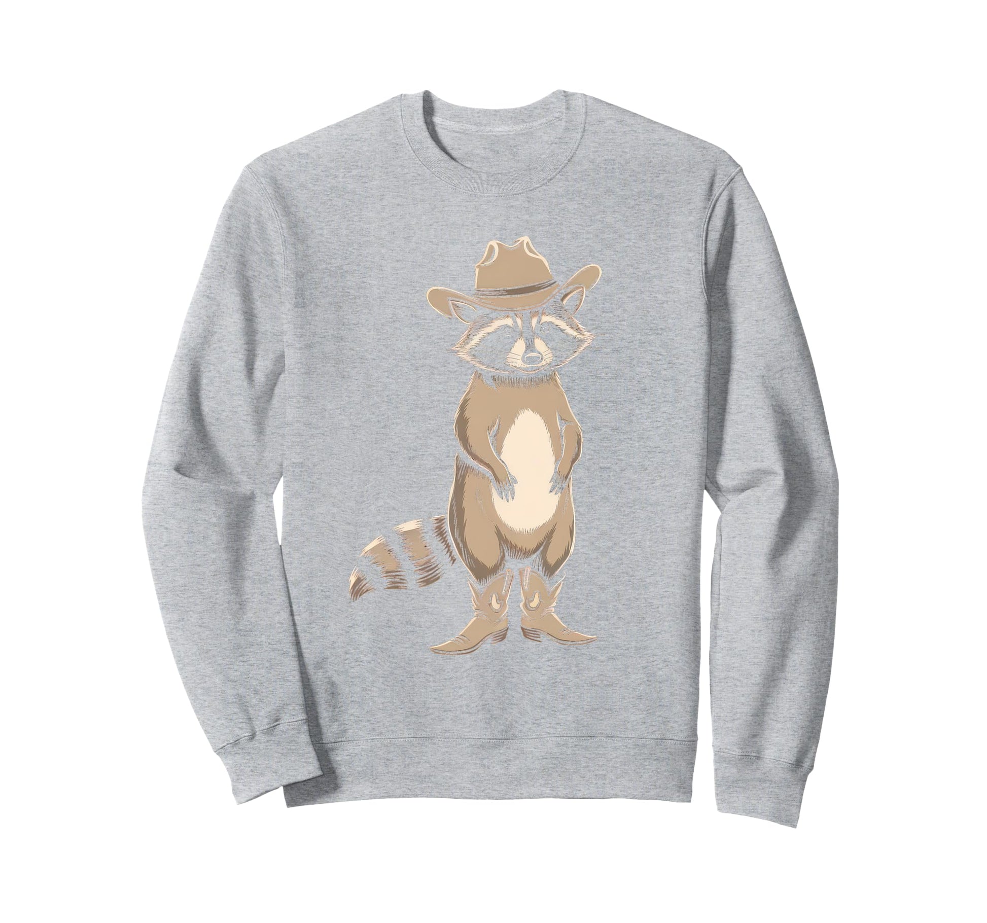 Raccoon 90S Country Music Western Sweatshirt - Streetwear Style for Adults - T-Shirt, Sweatshirt, Hoodie