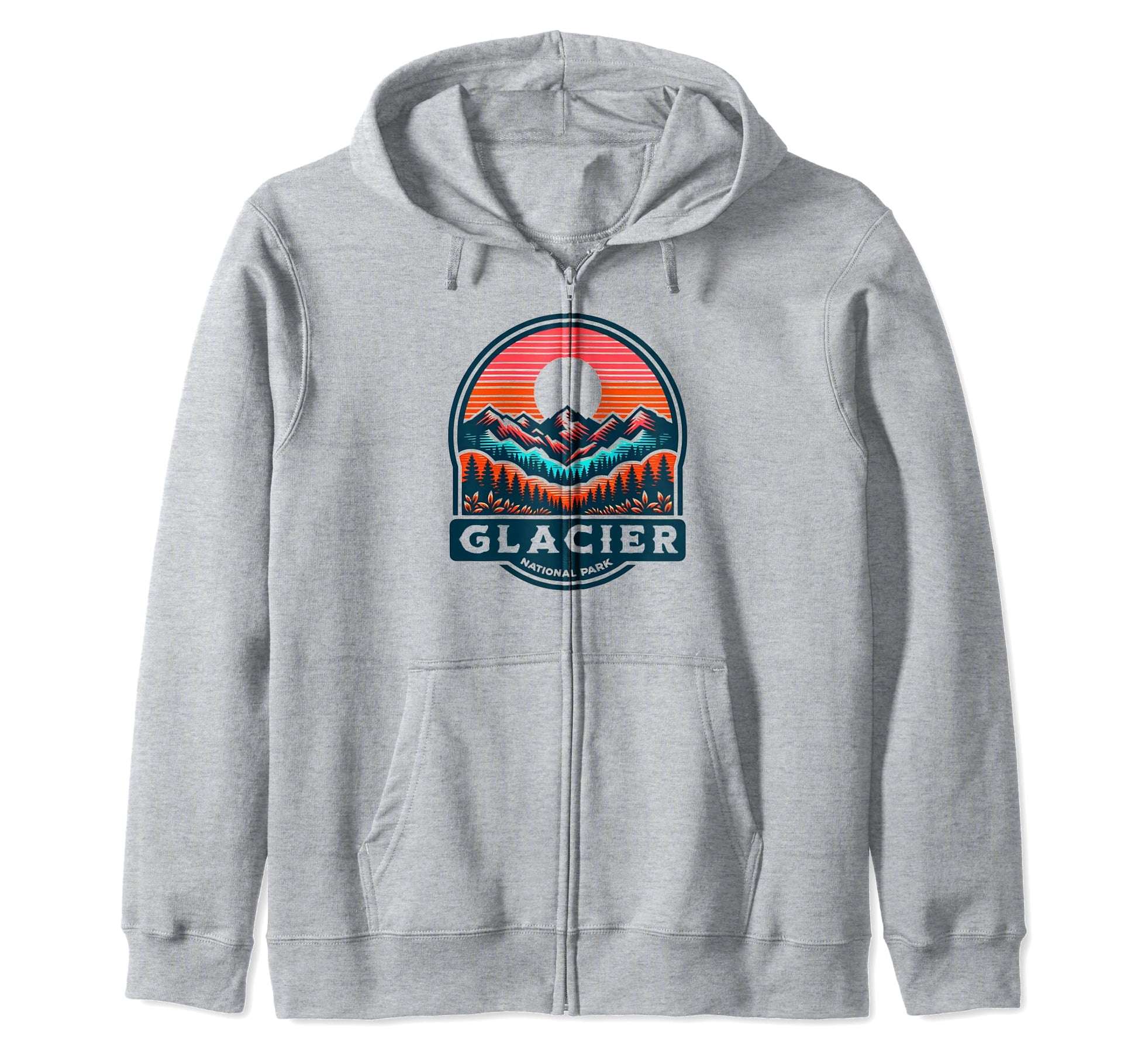 Glacier National Park Montana Sweatshirt - Fun Novelty Design Men Women - T-Shirt, Sweatshirt, Hoodie