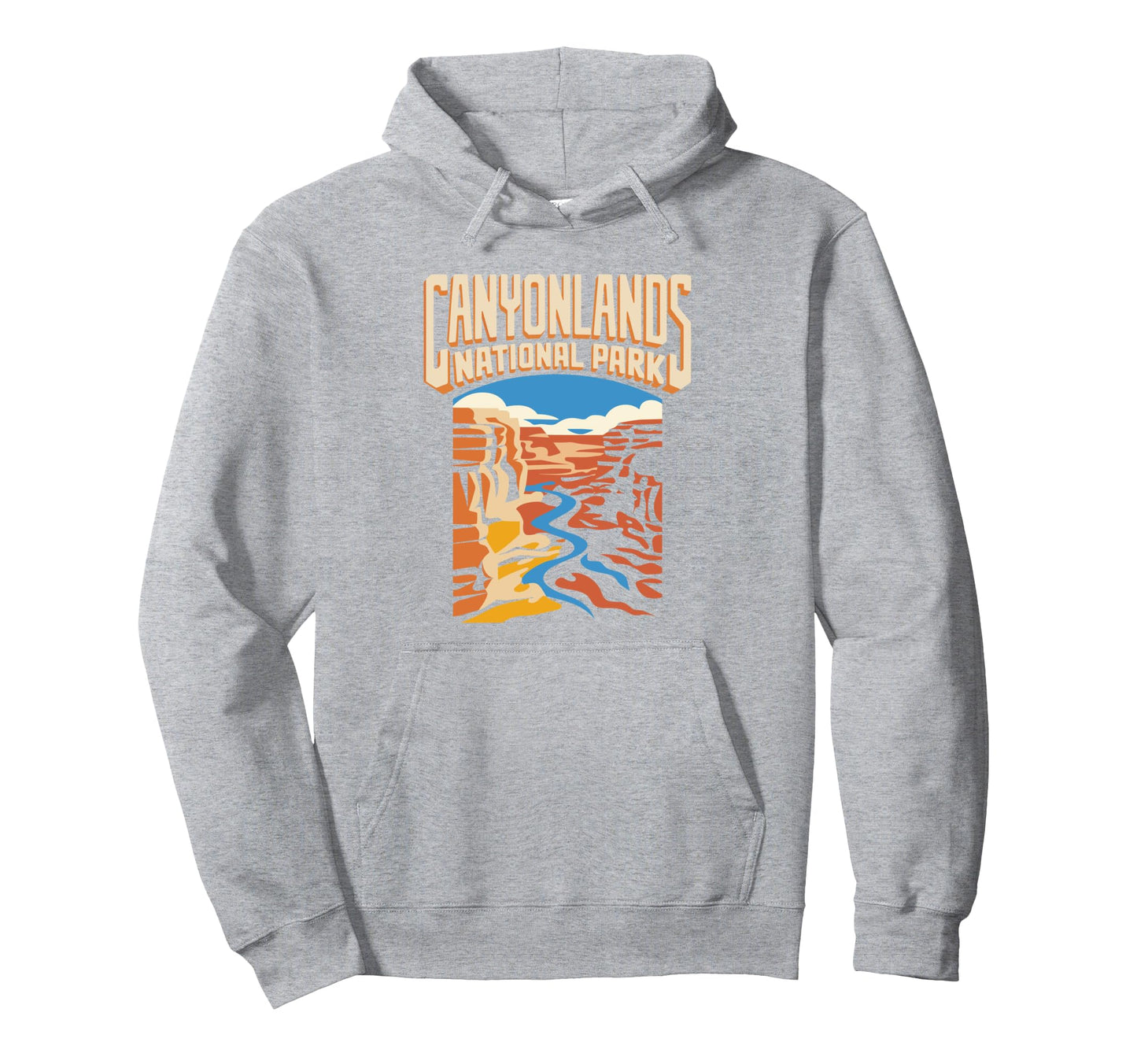 Canyonlands National Park Line Art Hoodie - Graphic Print Men Women - T-Shirt, Sweatshirt, Hoodie