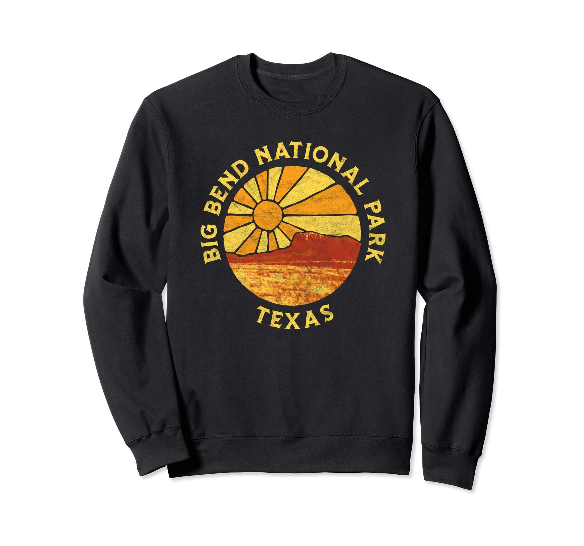 Big Bend National Park Texas Badge Sweatshirt - Unique Graphic Men Women - T-Shirt, Sweatshirt, Hoodie