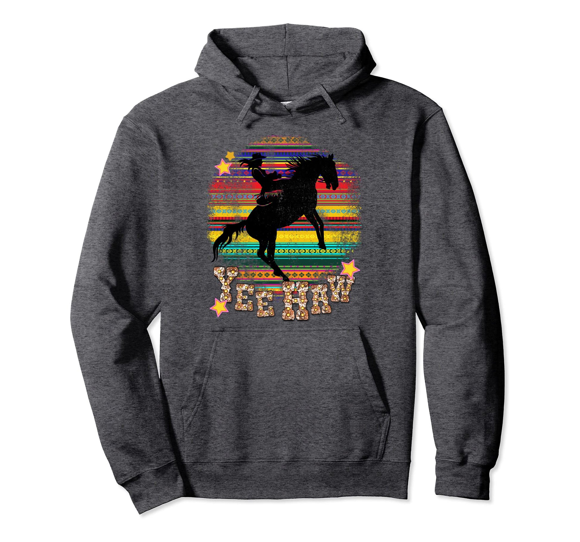 Western Yeehaw Howdy Cowgirl Sunset Hoodie - Novelty Apparel Unisex - T-Shirt, Sweatshirt, Hoodie