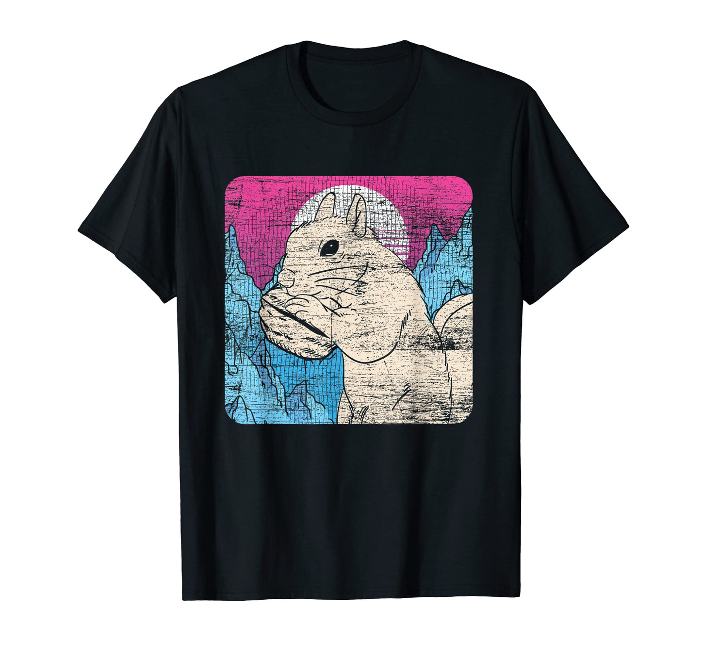 Nature 80S Art Synthwave Squirrel T-Shirt - Trendy Graphic Men Women - T-Shirt, Sweatshirt, Hoodie