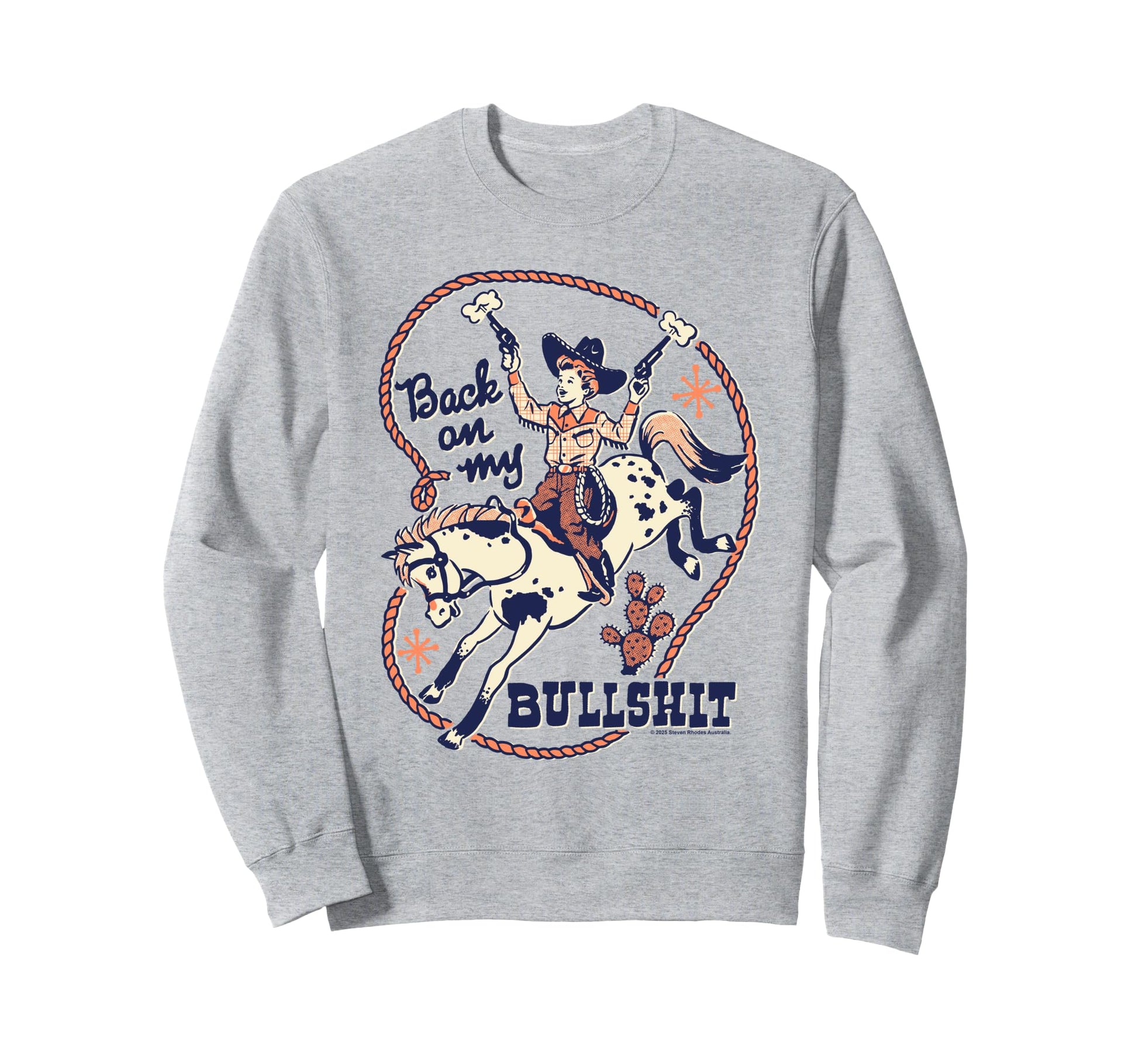 Back My Bull Rodeo Cowboy Funny Sweatshirt - Novelty Apparel for Adults - T-Shirt, Sweatshirt, Hoodie