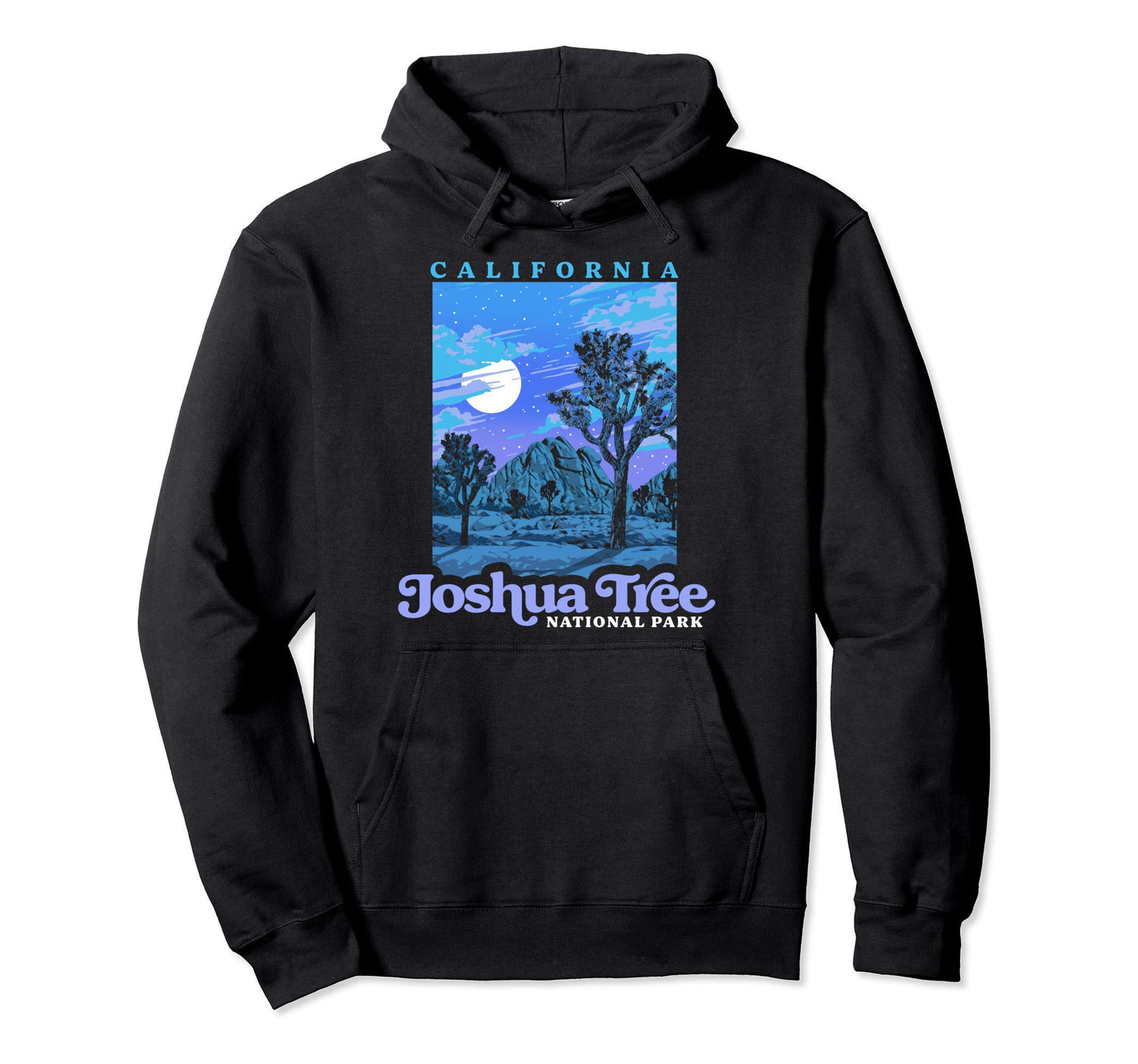 Joshua Tree National Park Night Scene Hoodie - Streetwear Style Men Women - T-Shirt, Sweatshirt, Hoodie
